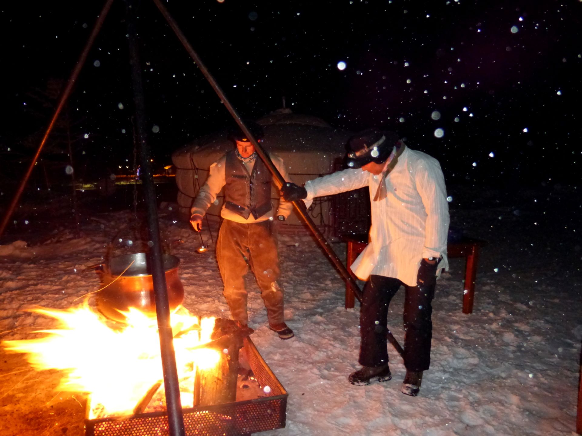 Balade  skis aux flambeaux