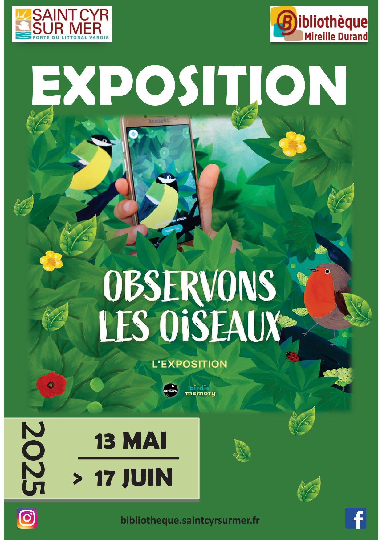 Exposition Observons les oiseaux