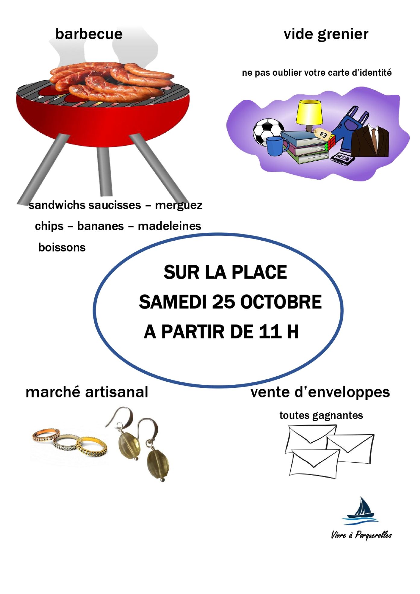 Vide grenier, march artisanal et barbecue