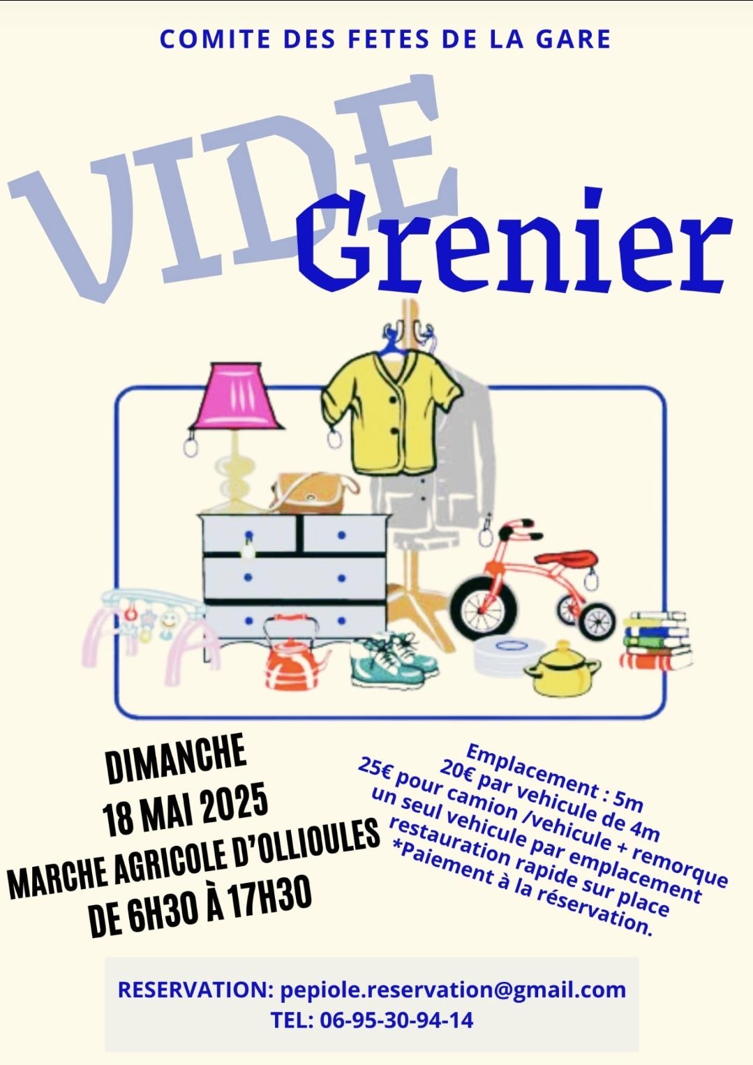 Vide-greniers du Comit des Ftes de la Gare