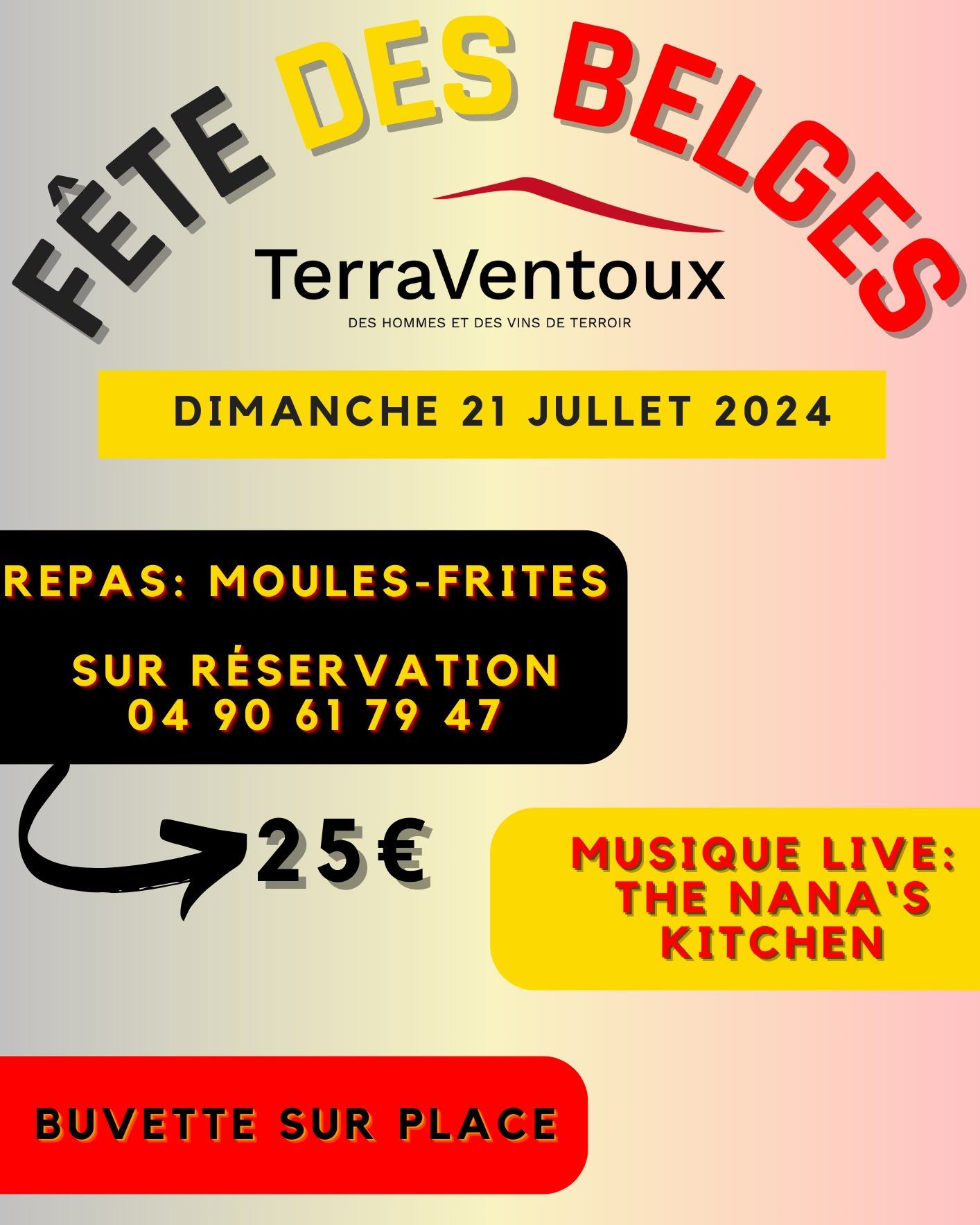 Terraventoux c�l�bre la f�te nationale Belge