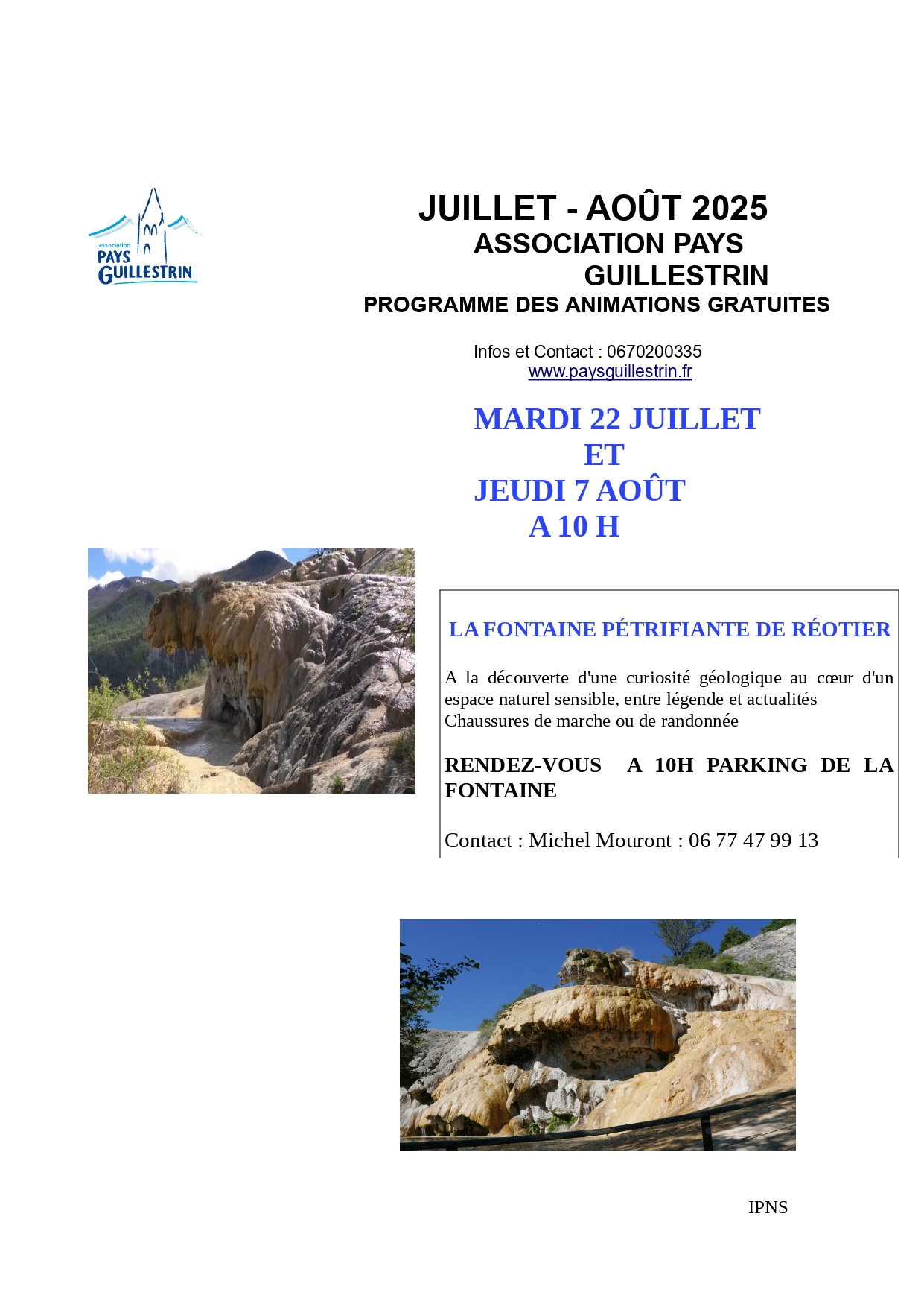 Visites du Pays Guillestrin : 