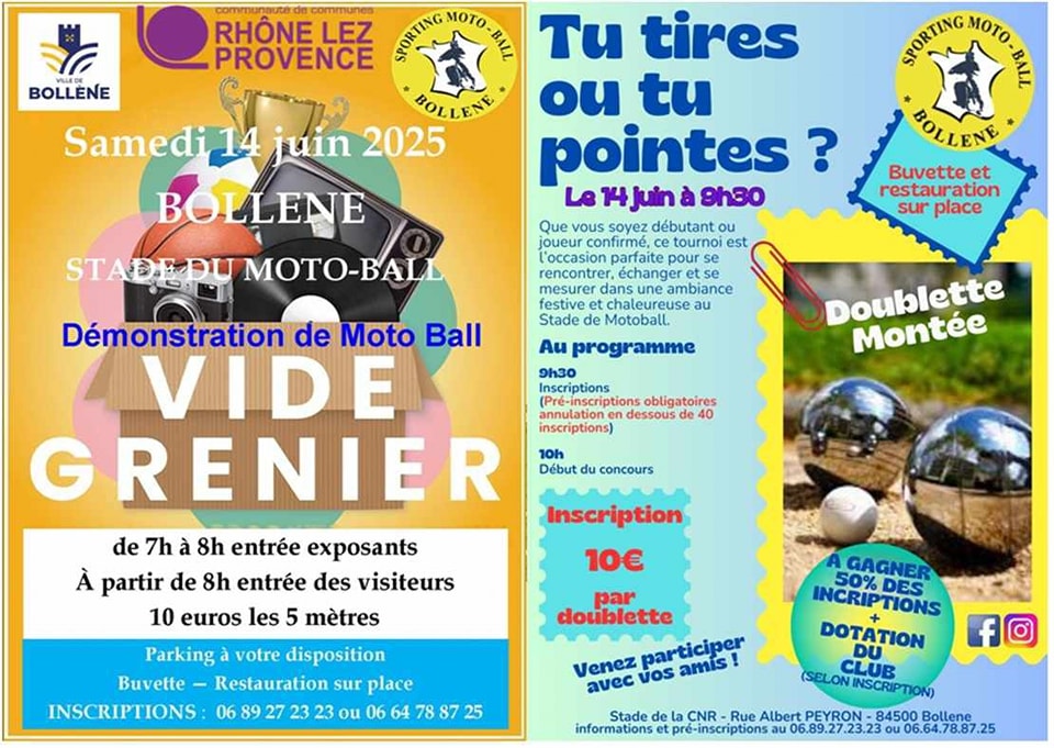 Vide grenier du moto ball