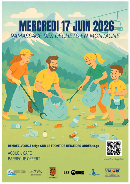 Ramassage des d�chets en montagne