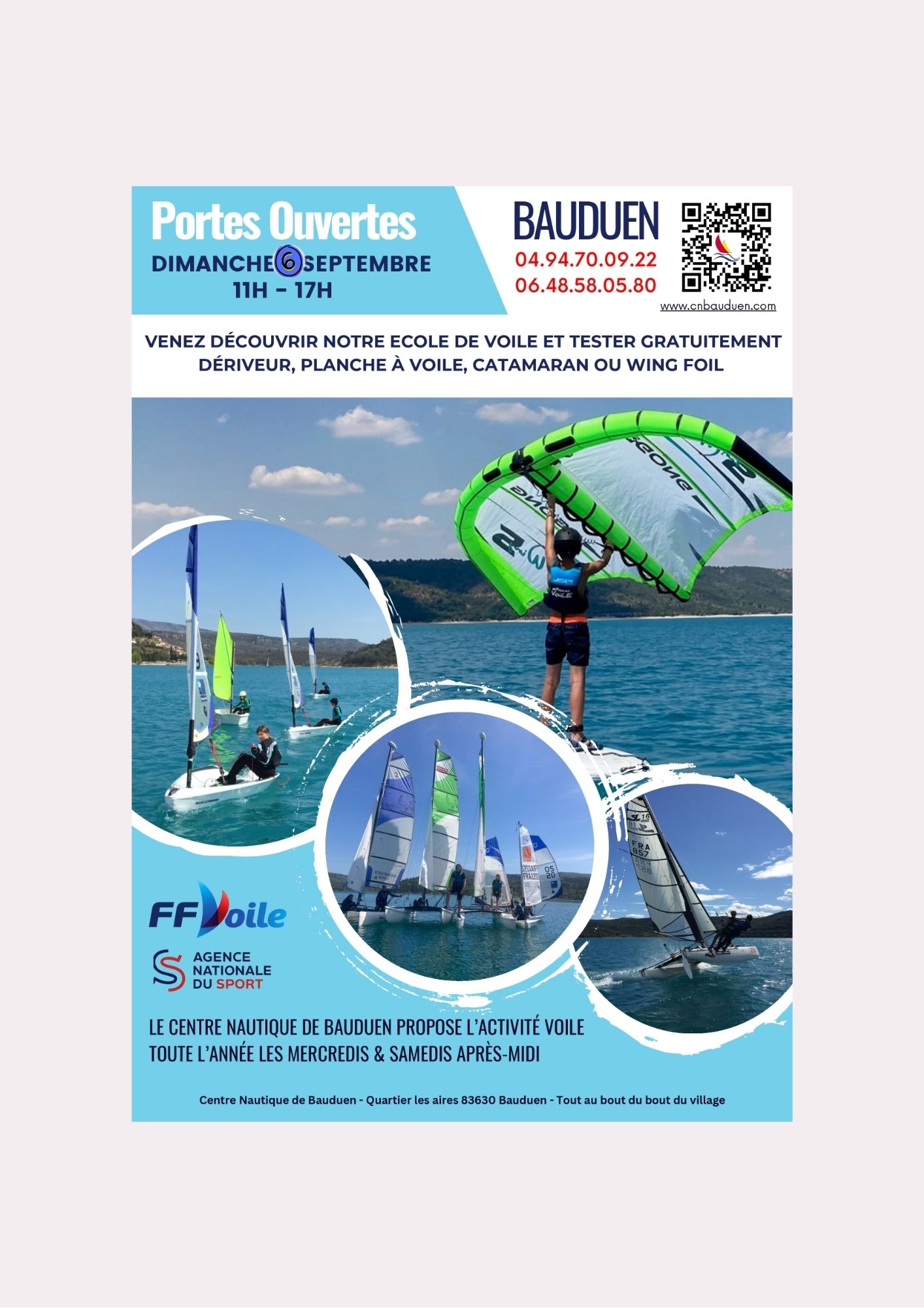Portes ouvertes au centre nautique de Bauduen