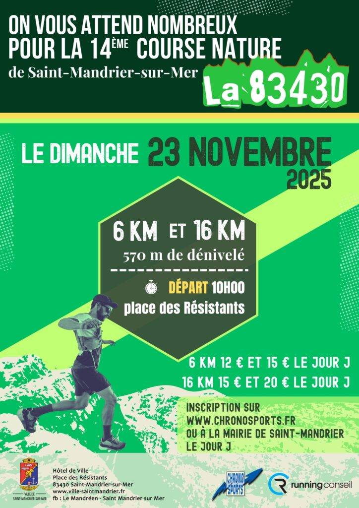 Course nature de Saint Mandrier : la 83430