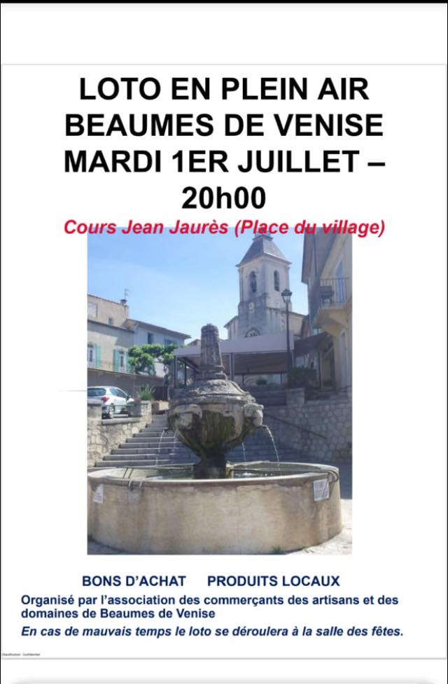 Loto en plein air des commerants