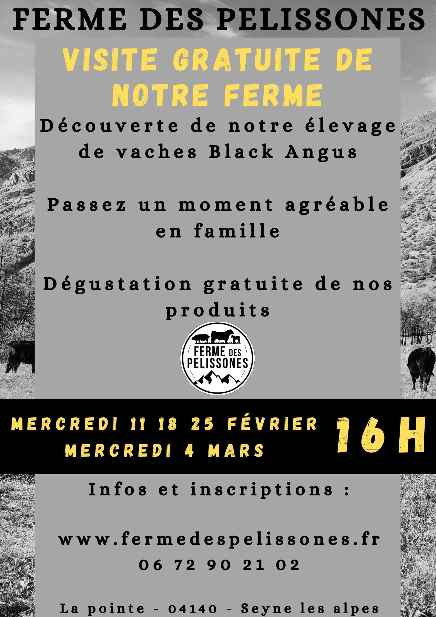 Visite gratuite de la Ferme des P�lissones
