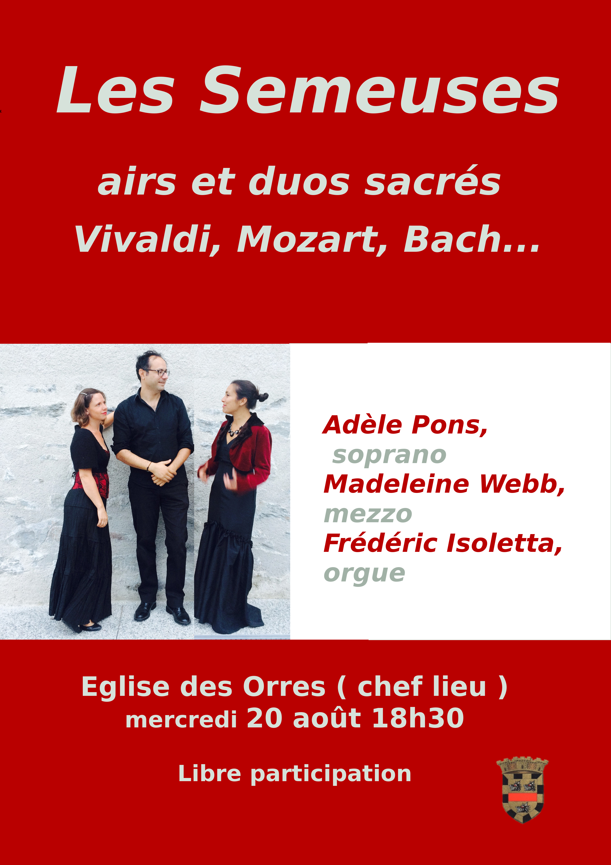 Concert : Les Semeuses, airs et duos sacrs