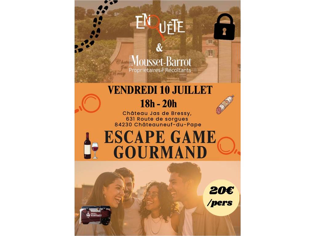 Escape Game Gourmand aux Vignobles Mousset Barrot