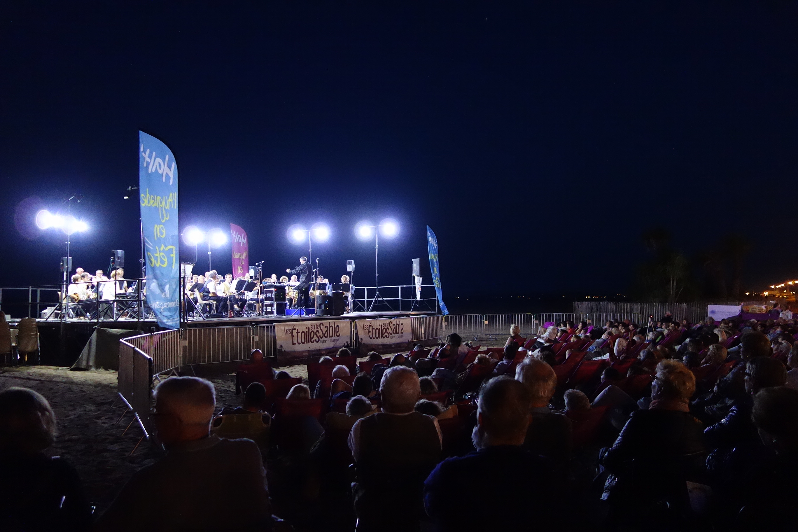 Les �toiles sur le sable : concert
