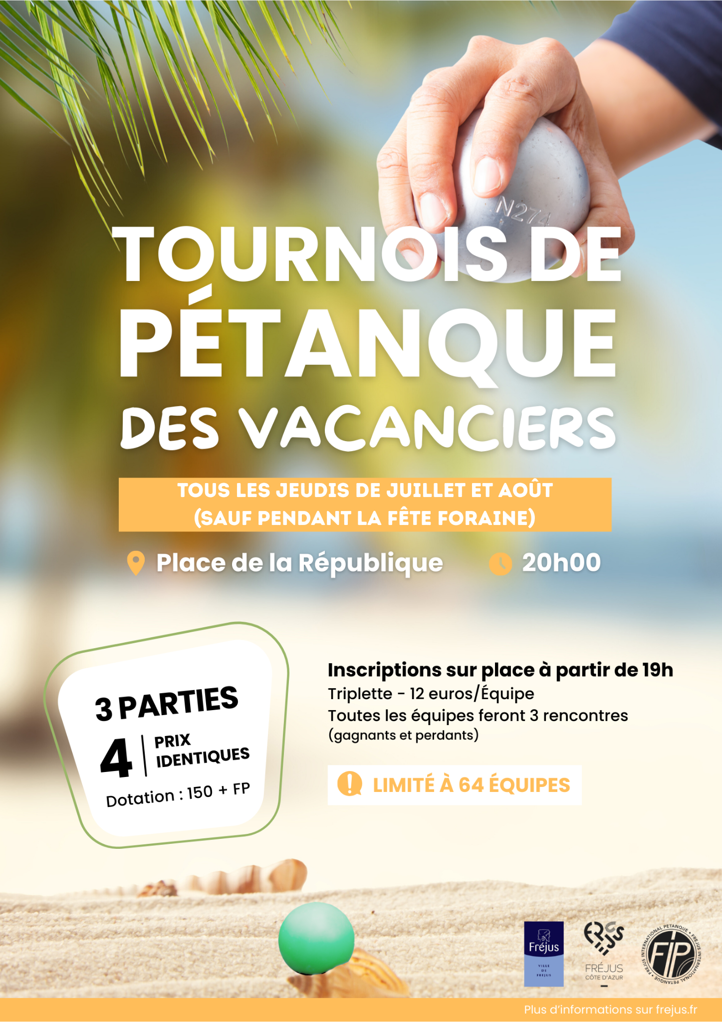 Tournoi de p�tanque des vacanciers