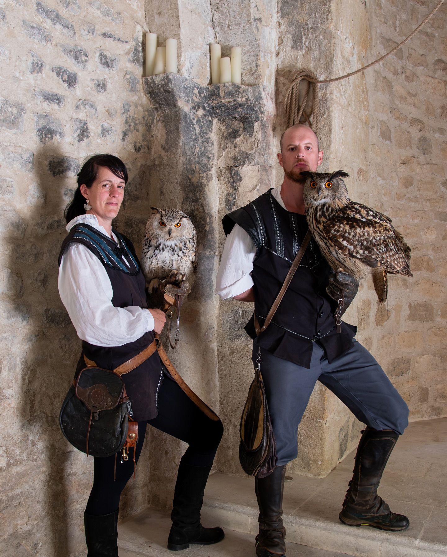 Fauconnerie � la Forteresse de Mornas