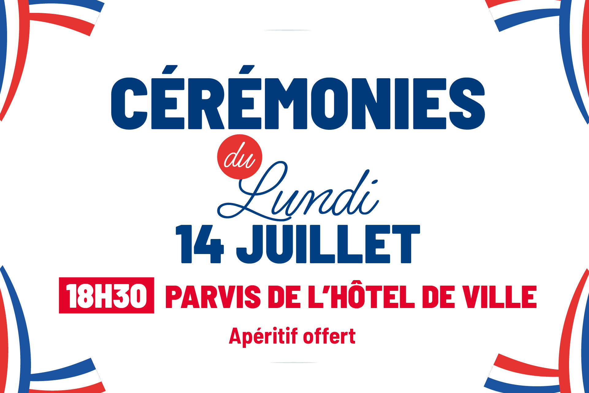 C�r�monie patriotique pour la F�te Nationale