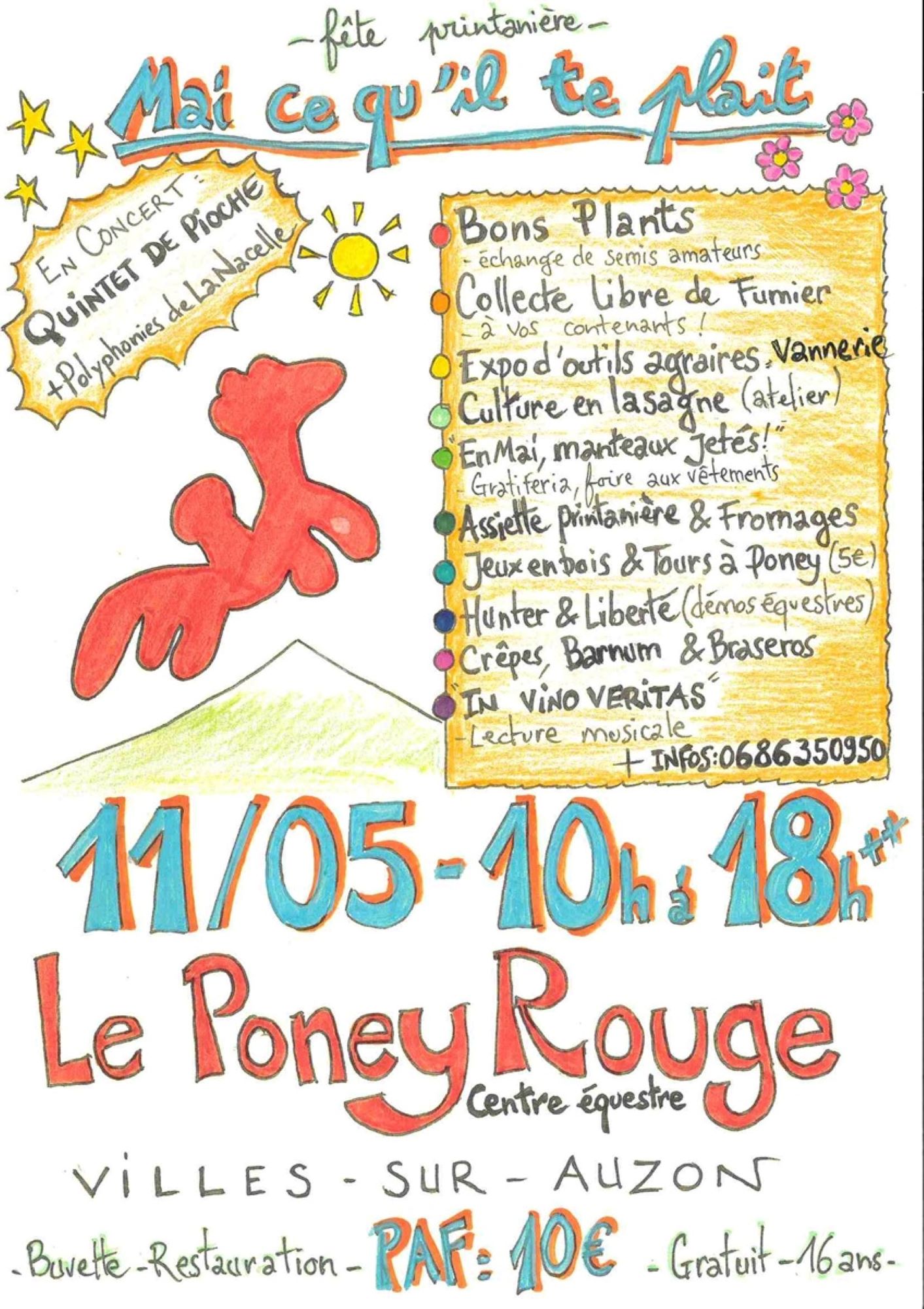 Fte printanire au Poney Rouge