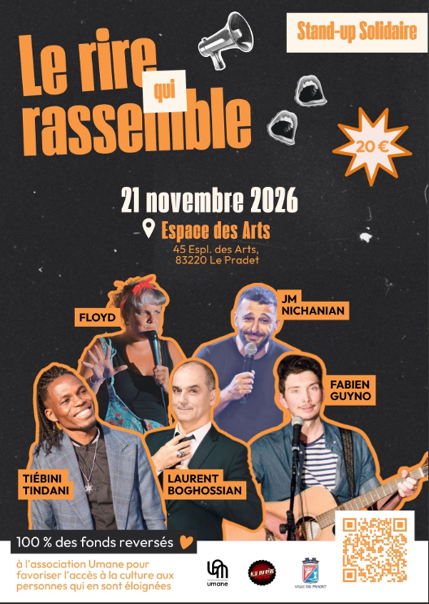 Spectacle Stand up Solidaire : Le rire qui rassemble