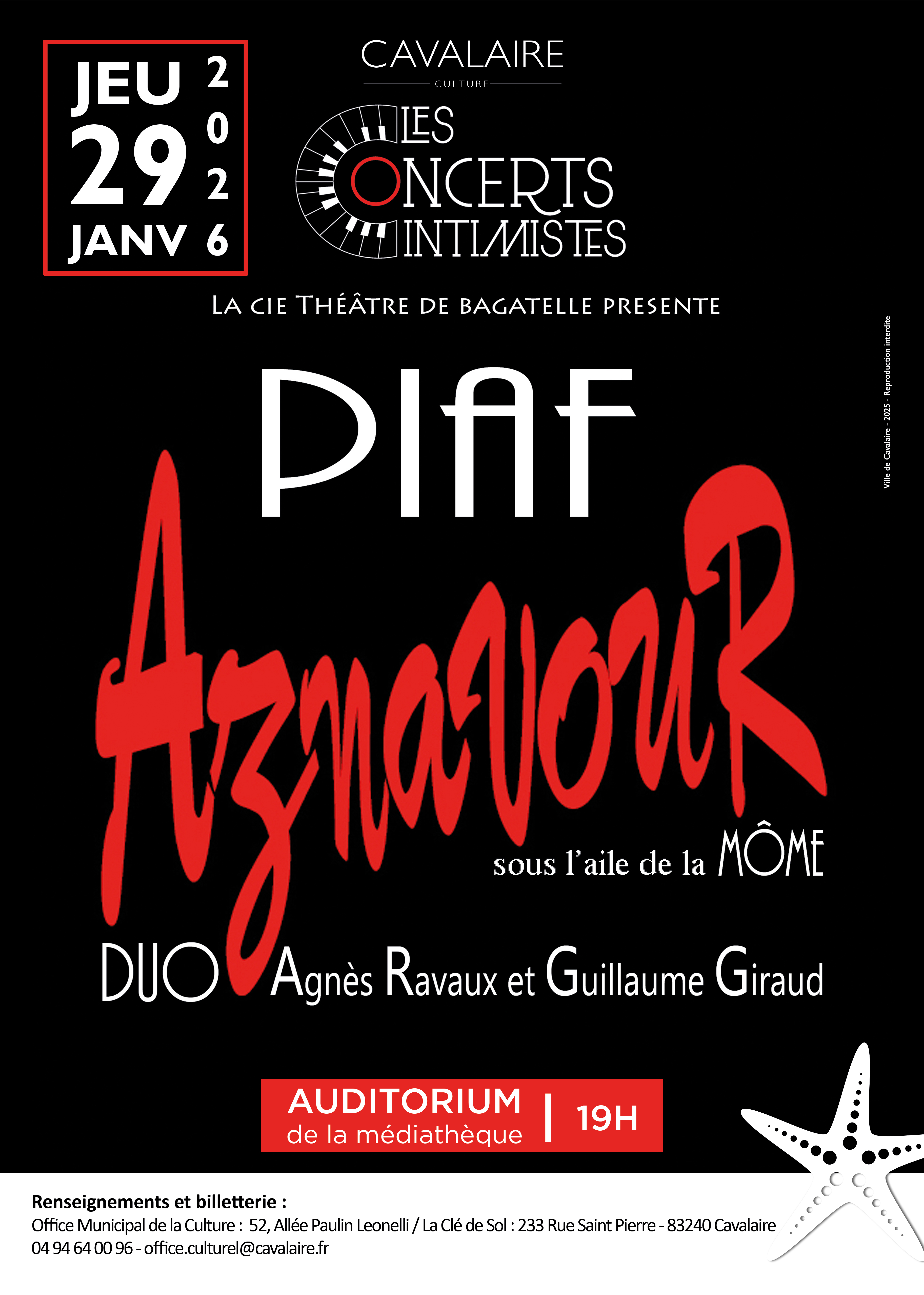 Concert : Piaf - Aznavour 