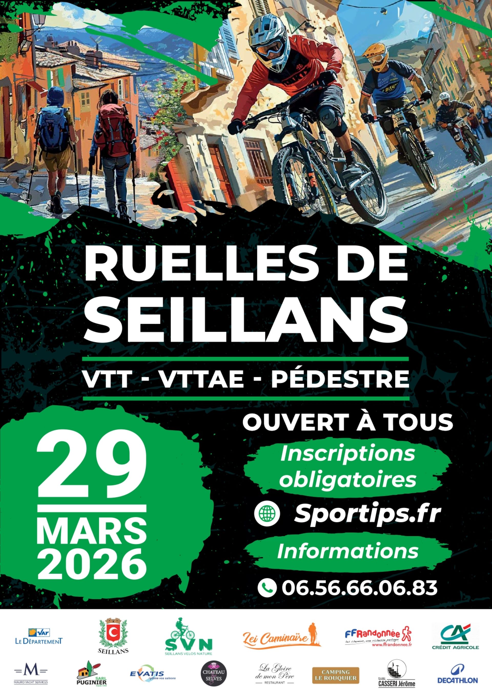 Ruelles de Seillans - course VTT-VTTAE-PEDESTRE