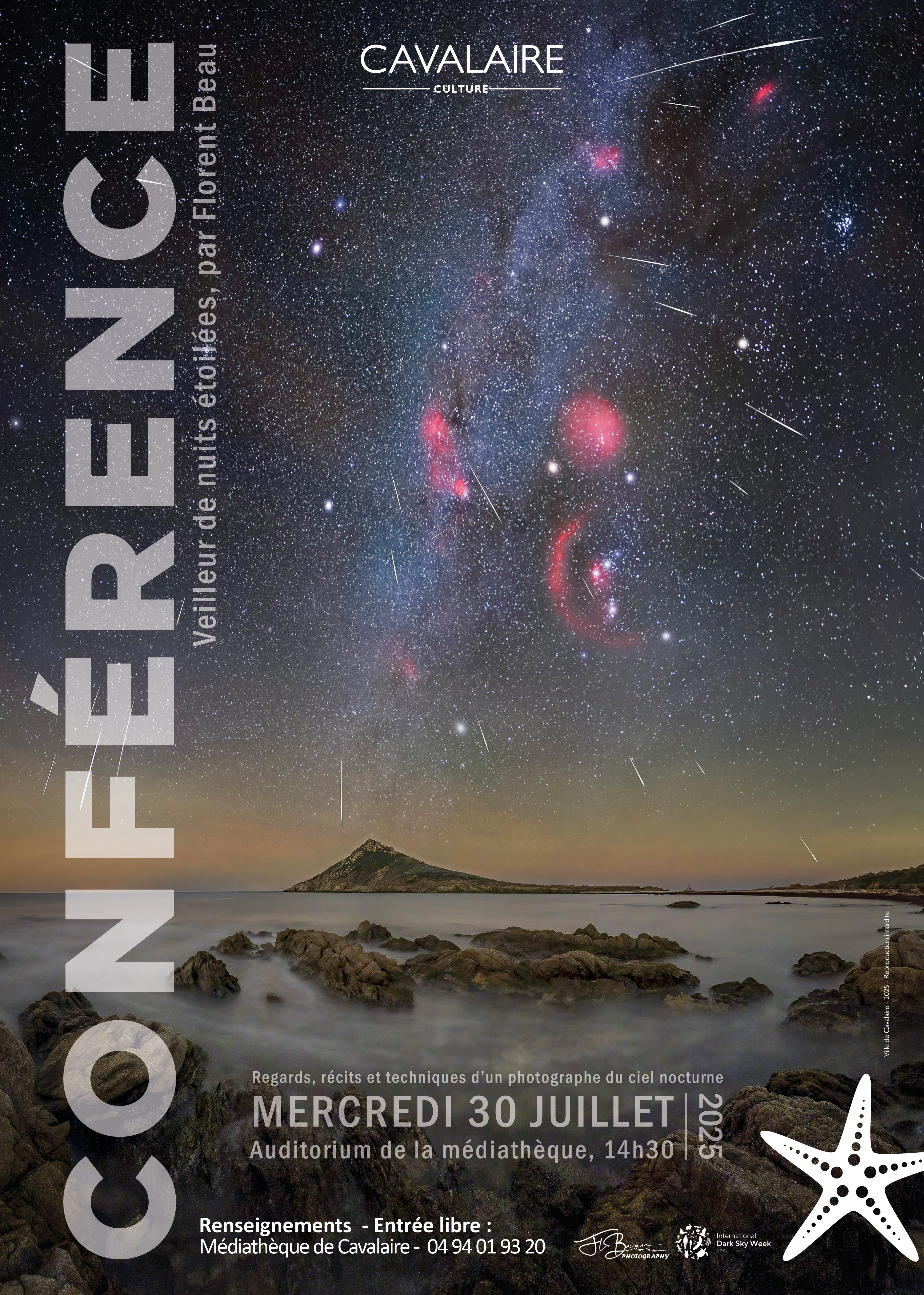 Confrence : Veilleur de nuits toiles  par Florent BEAU