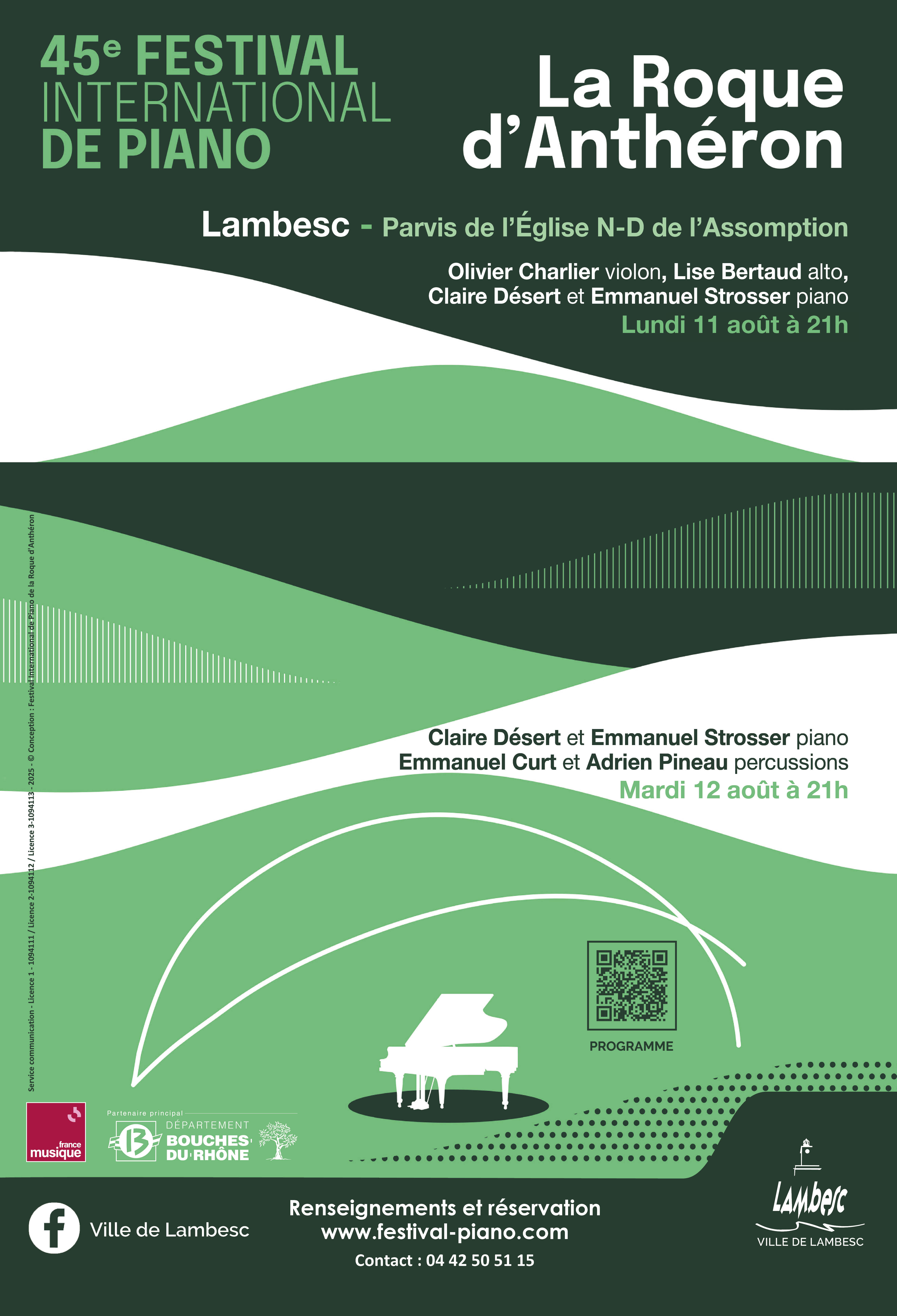 Festival International de piano de La Roque d'Anthron  Lambesc