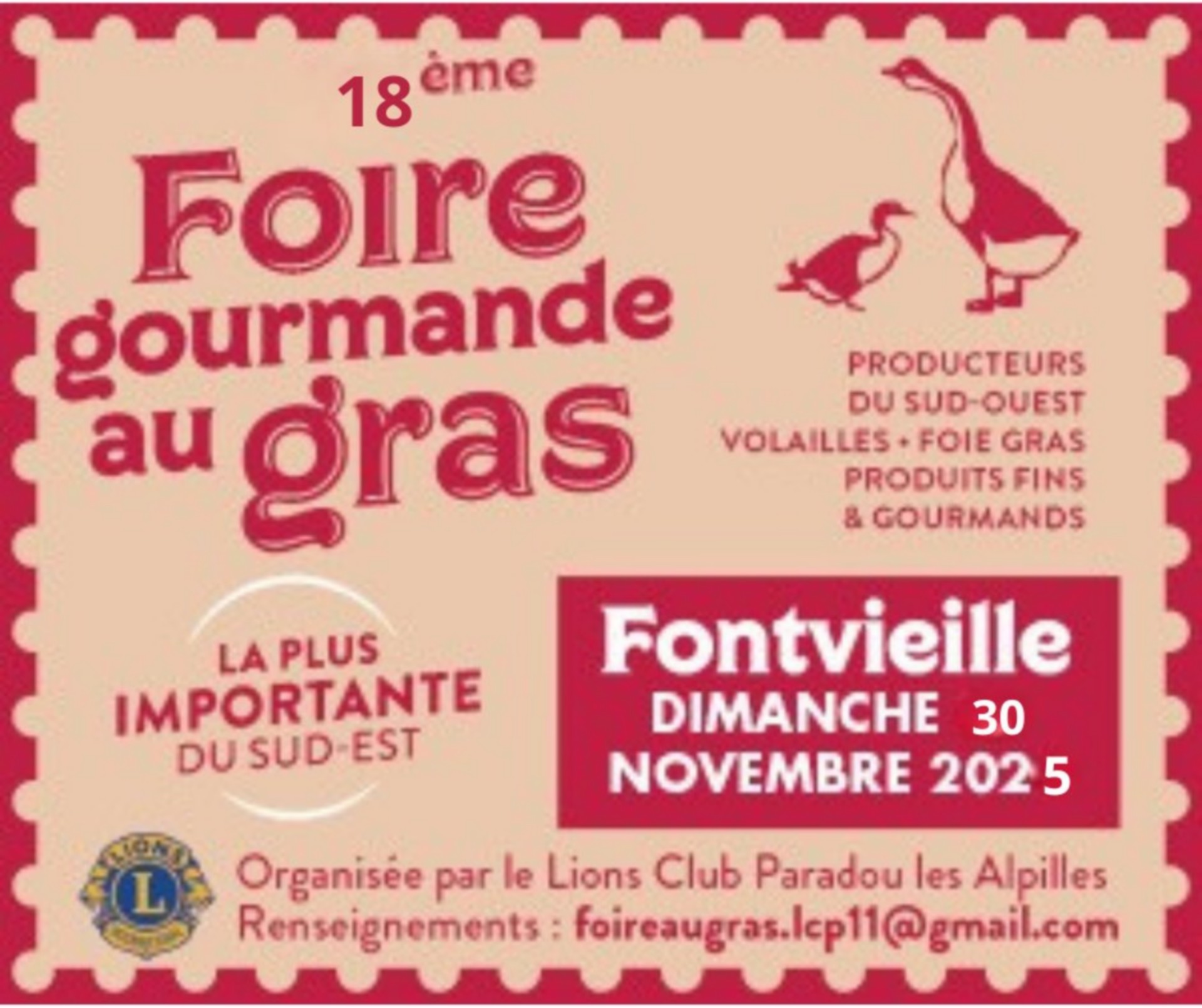 18me Foire Gourmande au Gras
