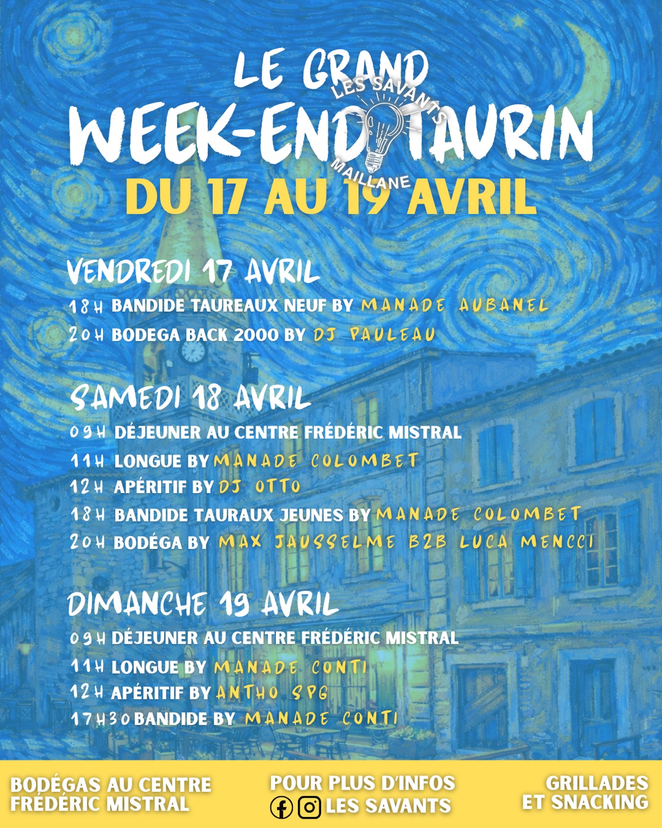 Week-end taurin des Savants
