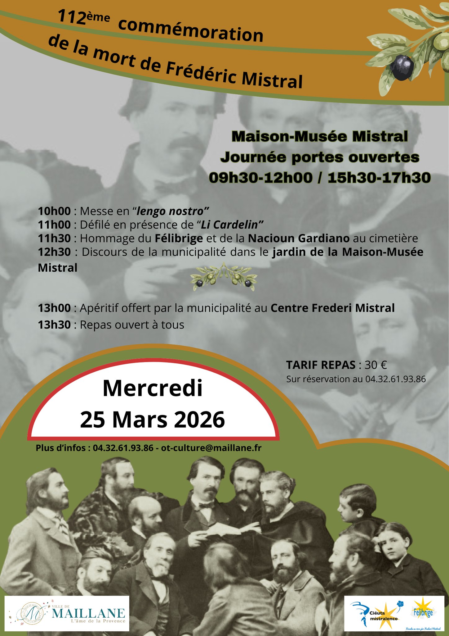 112 �me Comm�moration  de la mort de Fr�d�ric Mistral