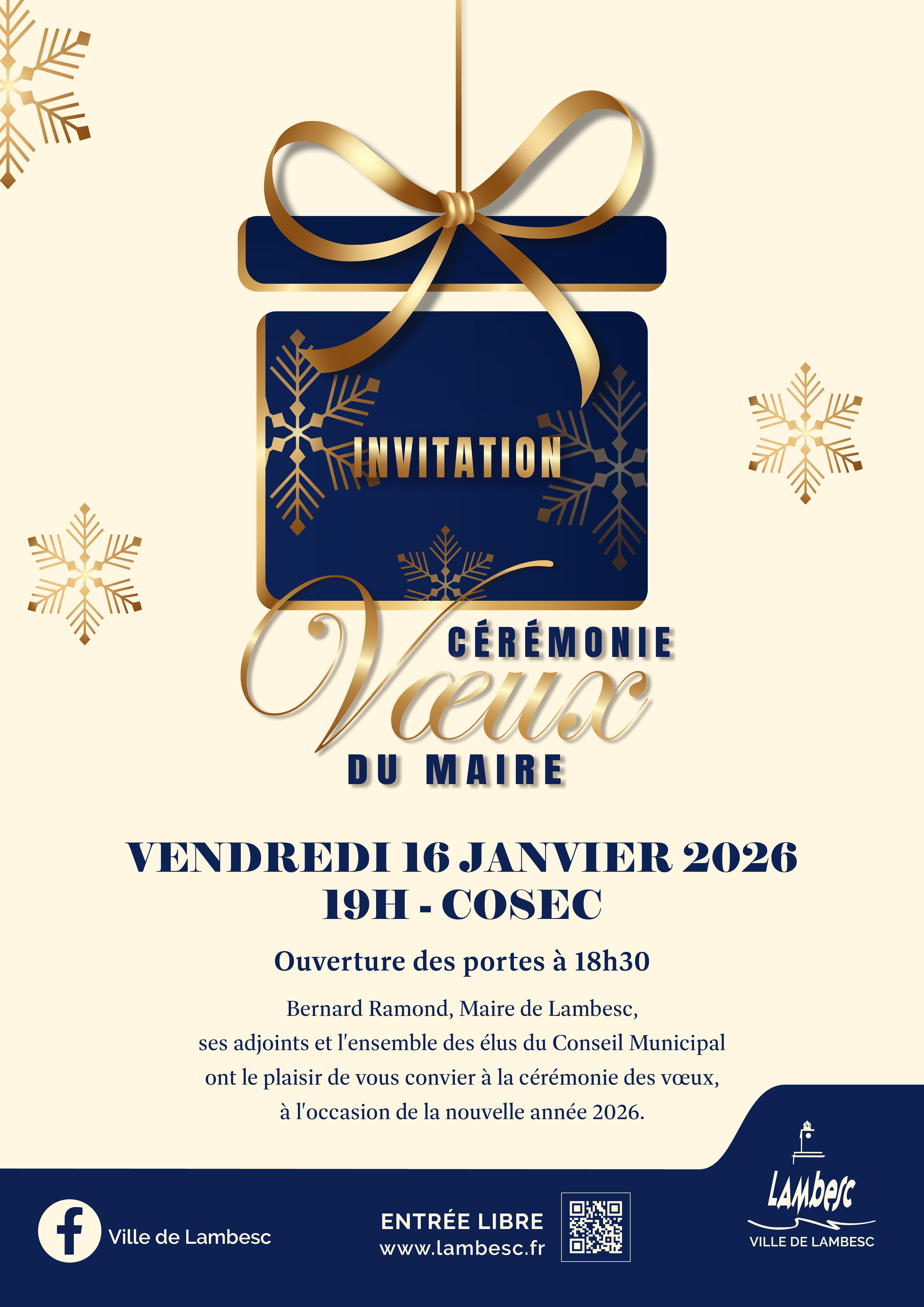 Crmonie des voeux  la population