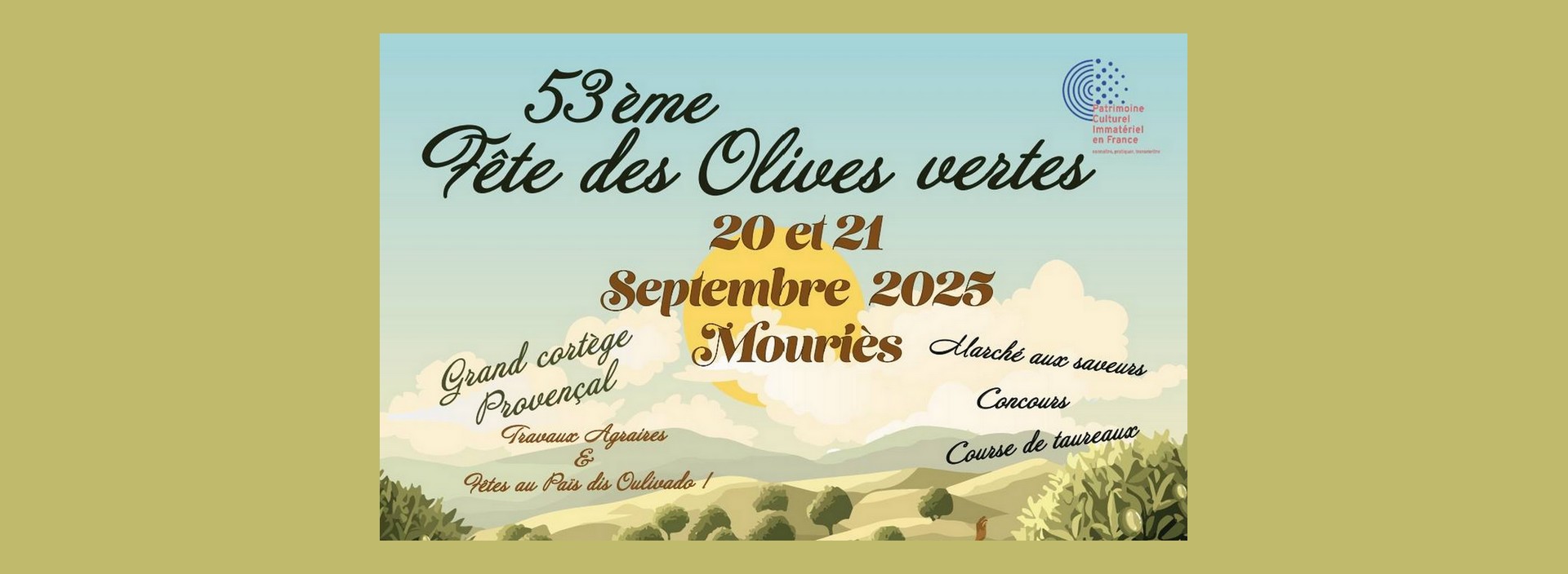 Fte des Olives Vertes 2025