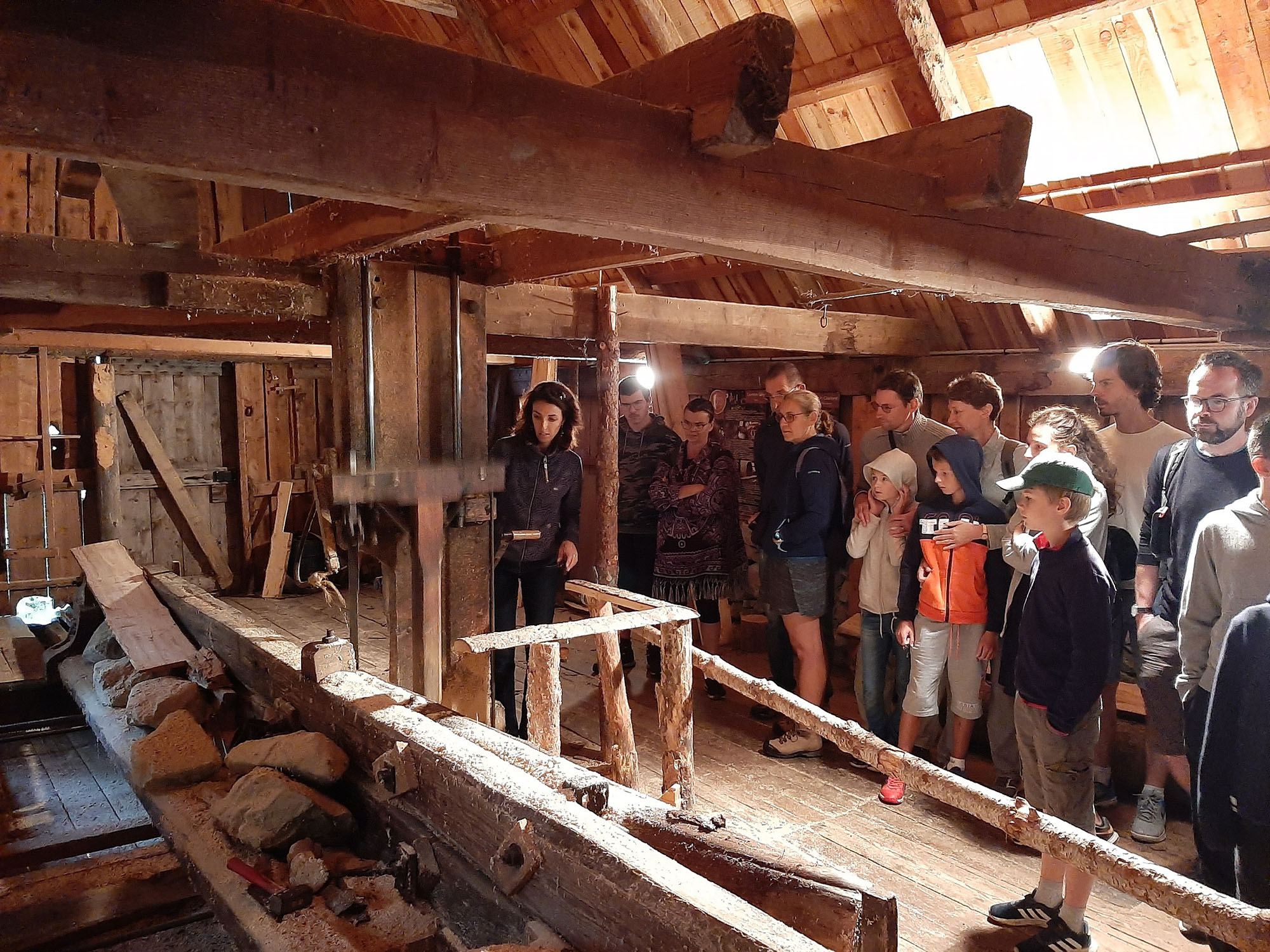 Visite guide de l'ancienne scierie hydraulique