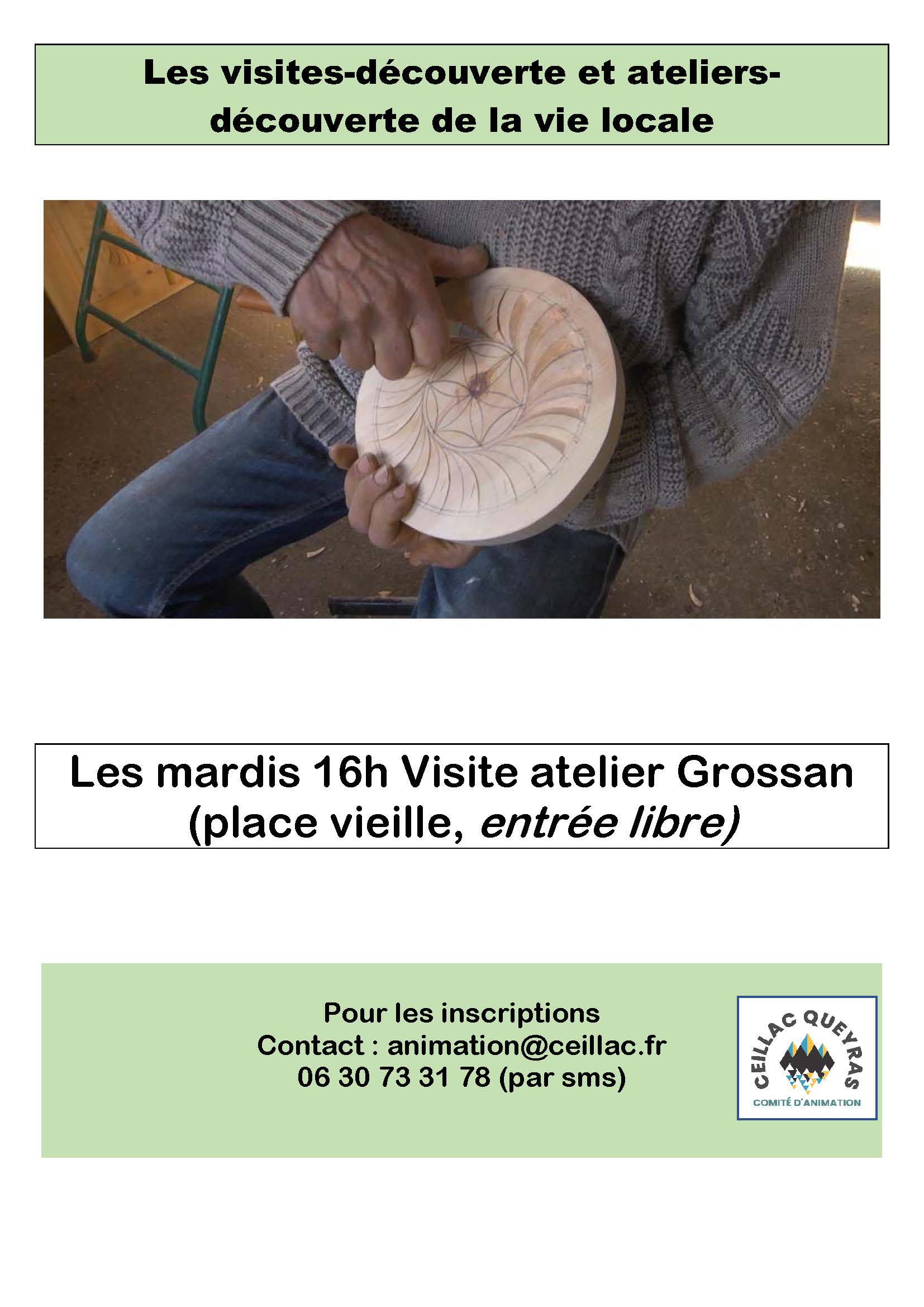 Visite de l'atelier bois des frres Grossan
