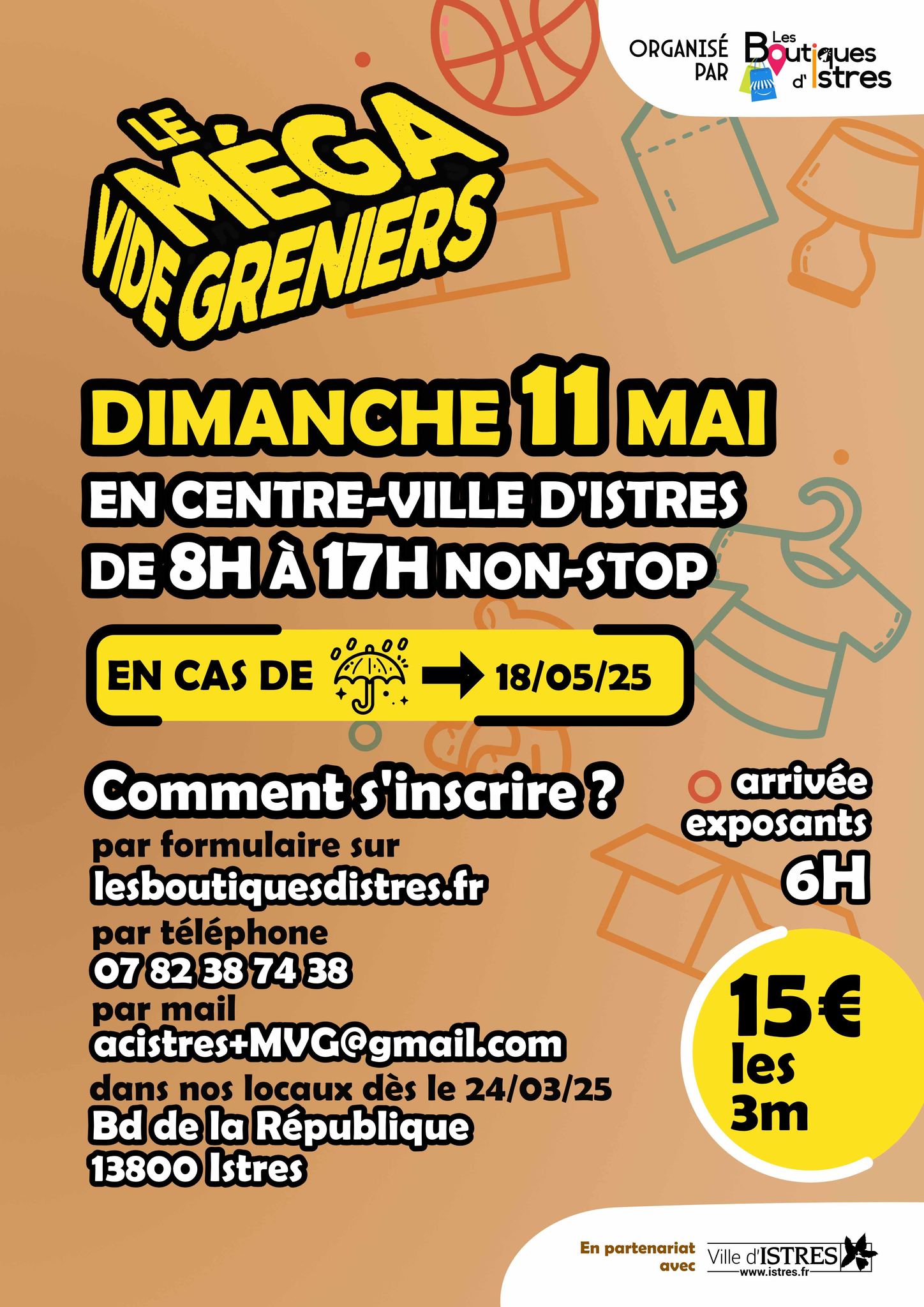 Le mga vide-greniers en centre-ville
