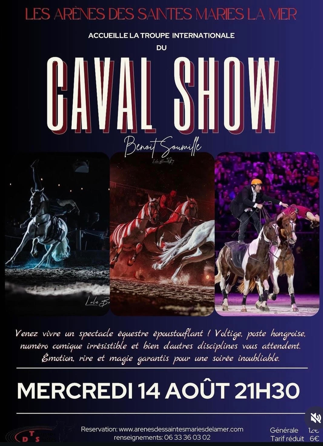  Caval Show  spectacle equestre aux Arnes