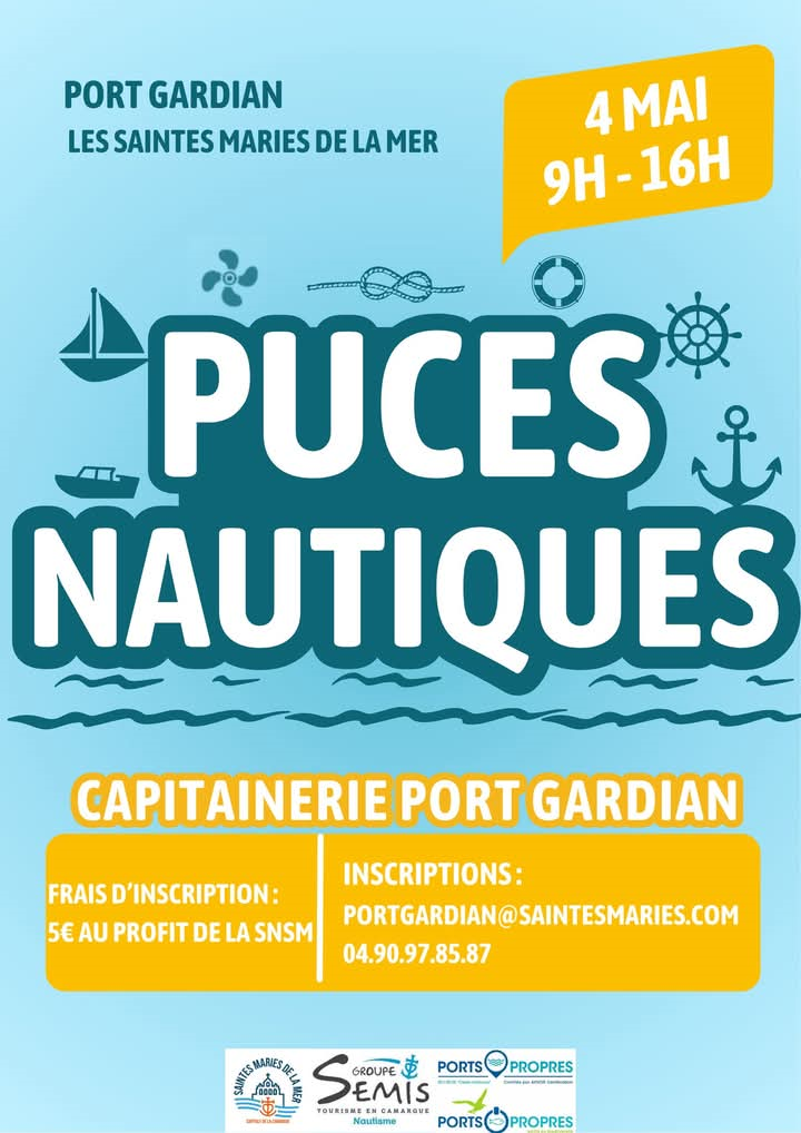 De 9h00  16h00 : Puces nautiques - Vide grenier ddi  lactivit nautique au Port Gardian