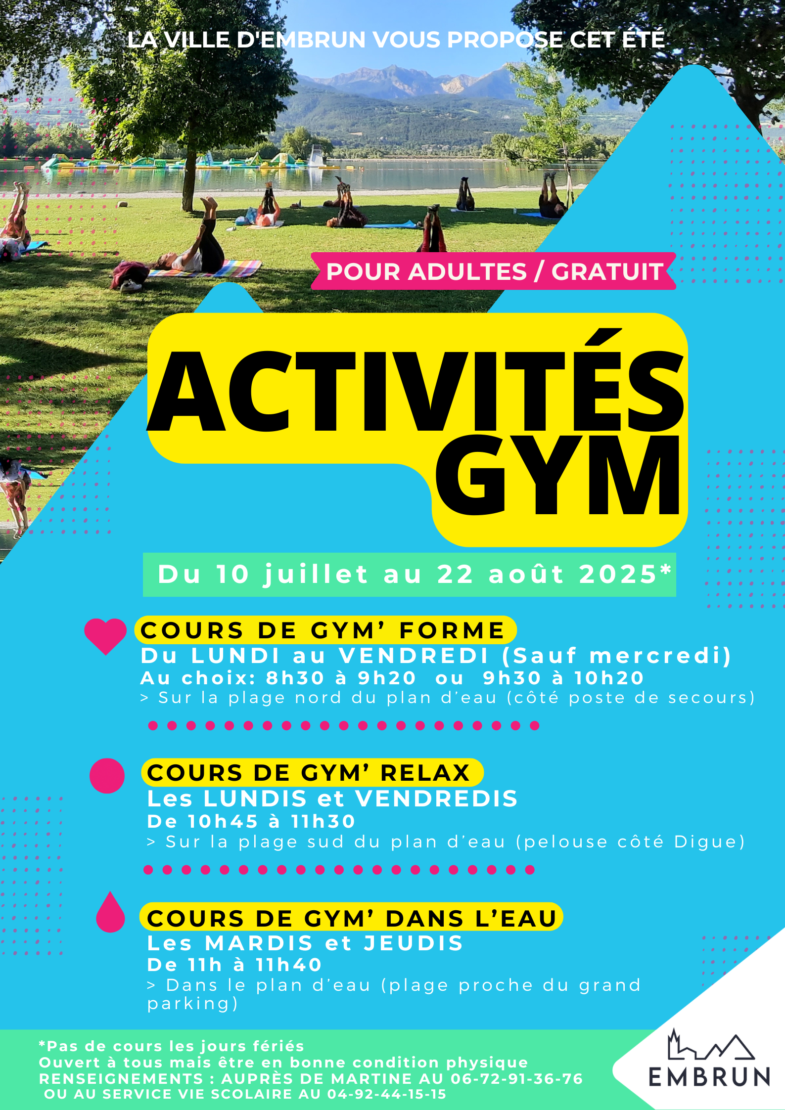 Cours de Gym' dans l'eau