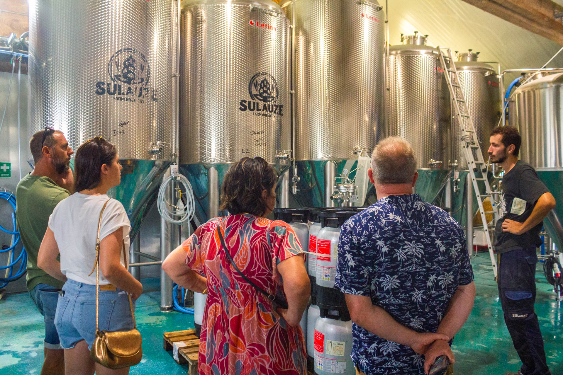 Visite de la brasserie de Sulauze