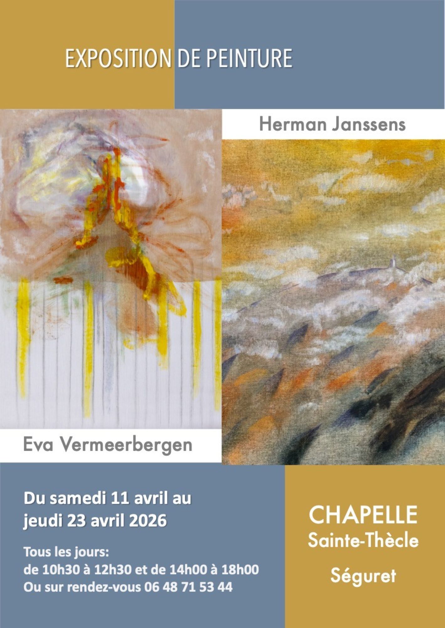 Exposition de peinture -  Eva Vermeerbergen et Herman Janssens