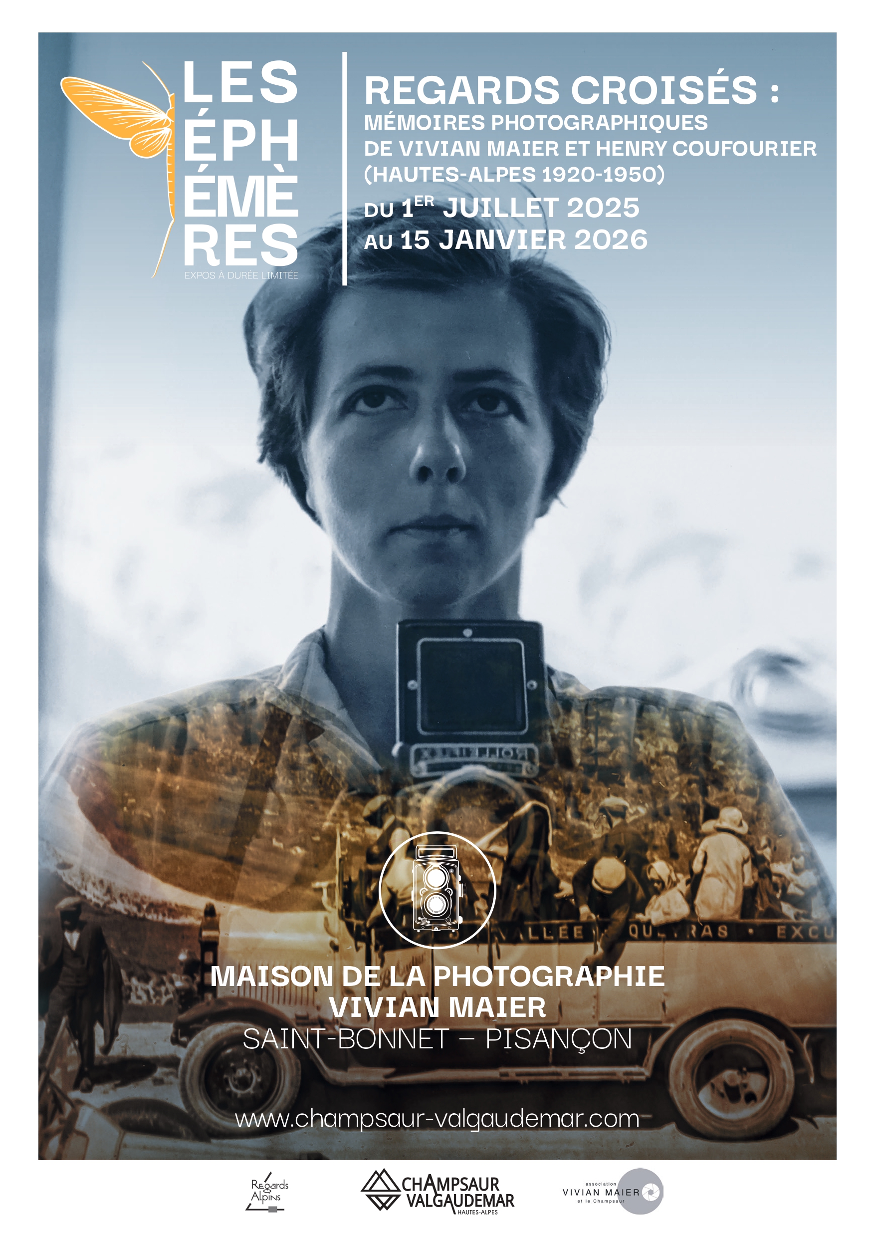 Les phmres : Regards Croiss - Mmoires photographiques de Vivian Maier et  Henry Coufourier (Hautes-Alpes 1920-1950)
