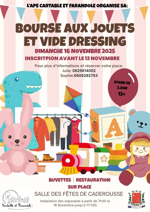 Bourse aux jouets et vide dressing enfants/adultes