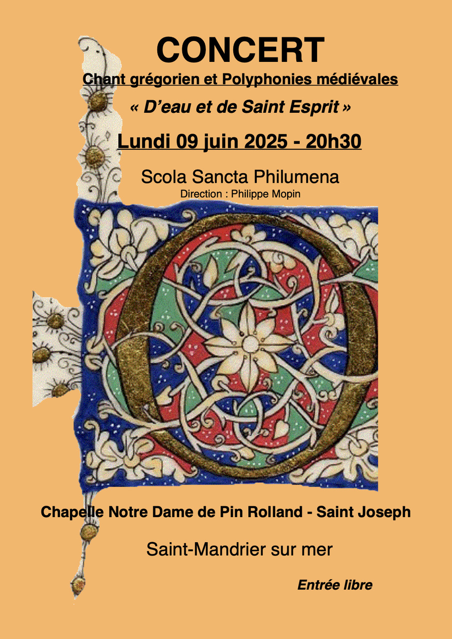 Concert de chant grgorien et Polyphonies mdivales