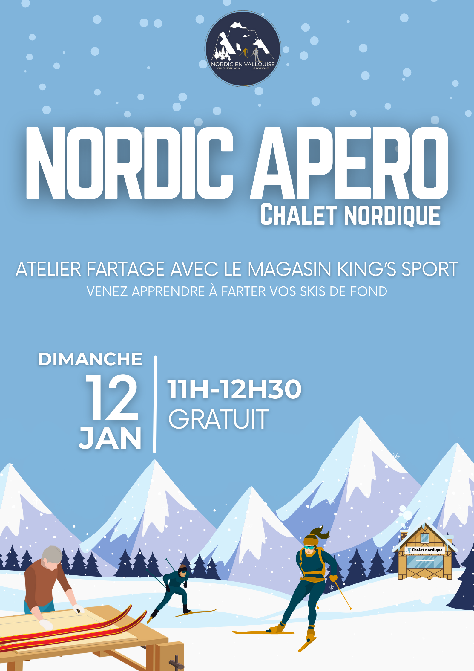 Nordic Apro : Atelier Fartage avec le magasin KING'S SPORT