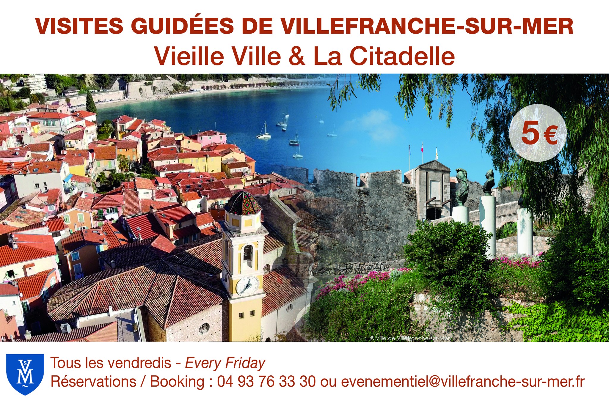 Visite guide de Villefranche propose par la Ville