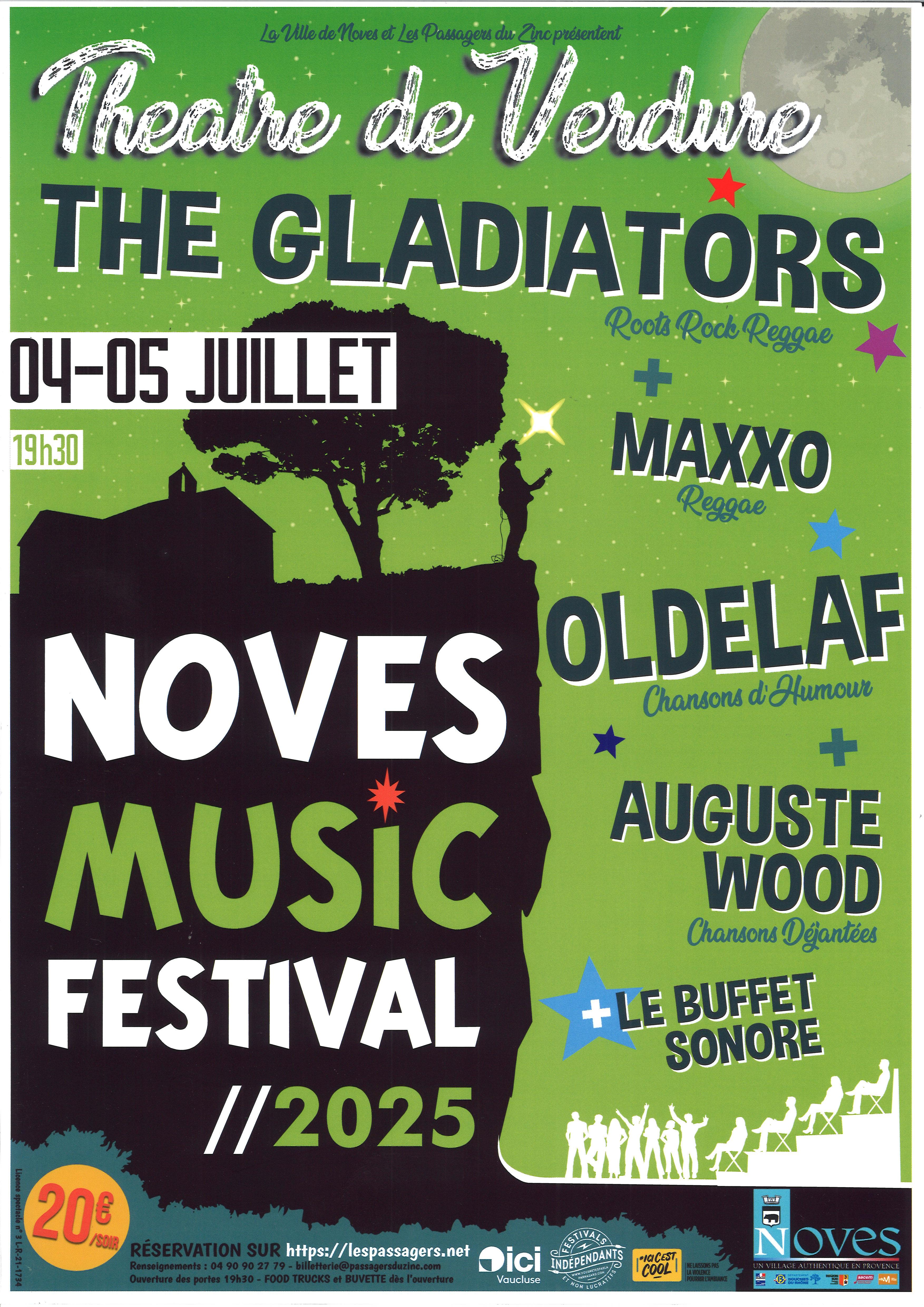 Noves Music Festival 2025 : Oldelaf + Auguste Wood + le Buffet sonore