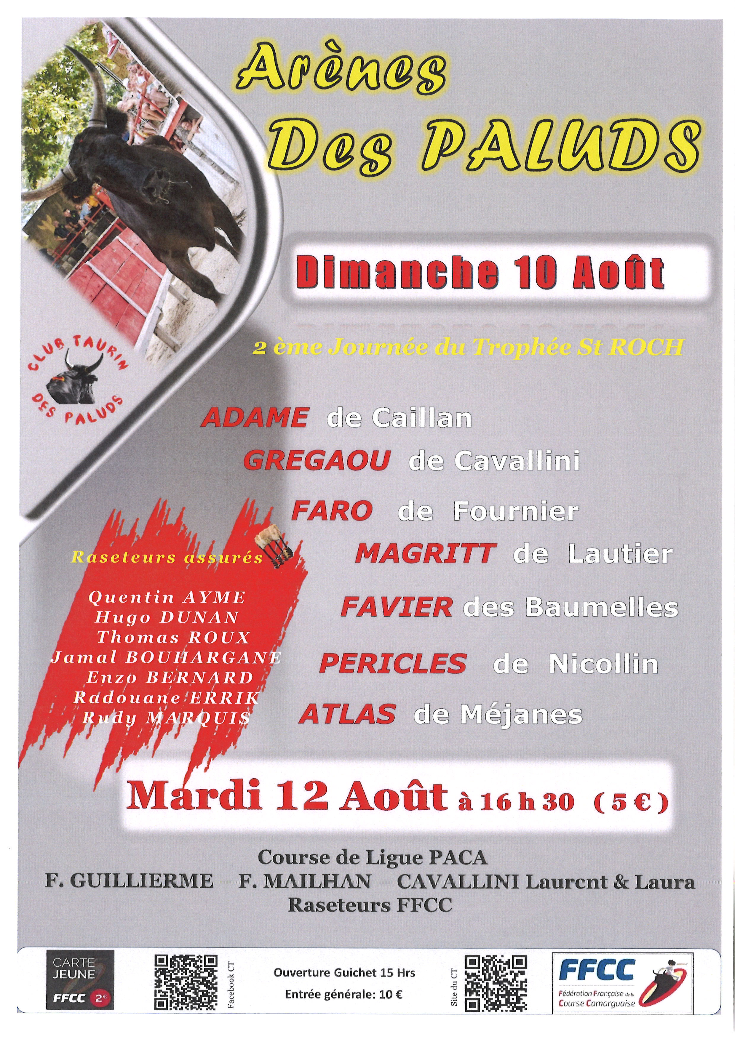 Course camarguaise - 2me Journe du Trophe de la Saint-Roch
