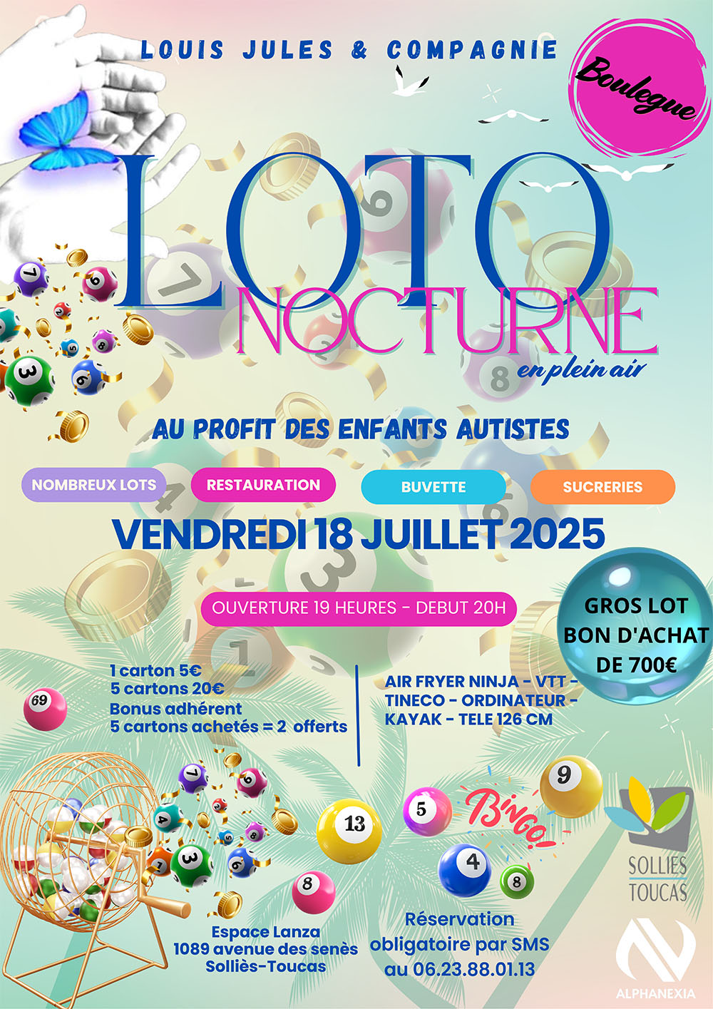 Loto nocturne en plein air