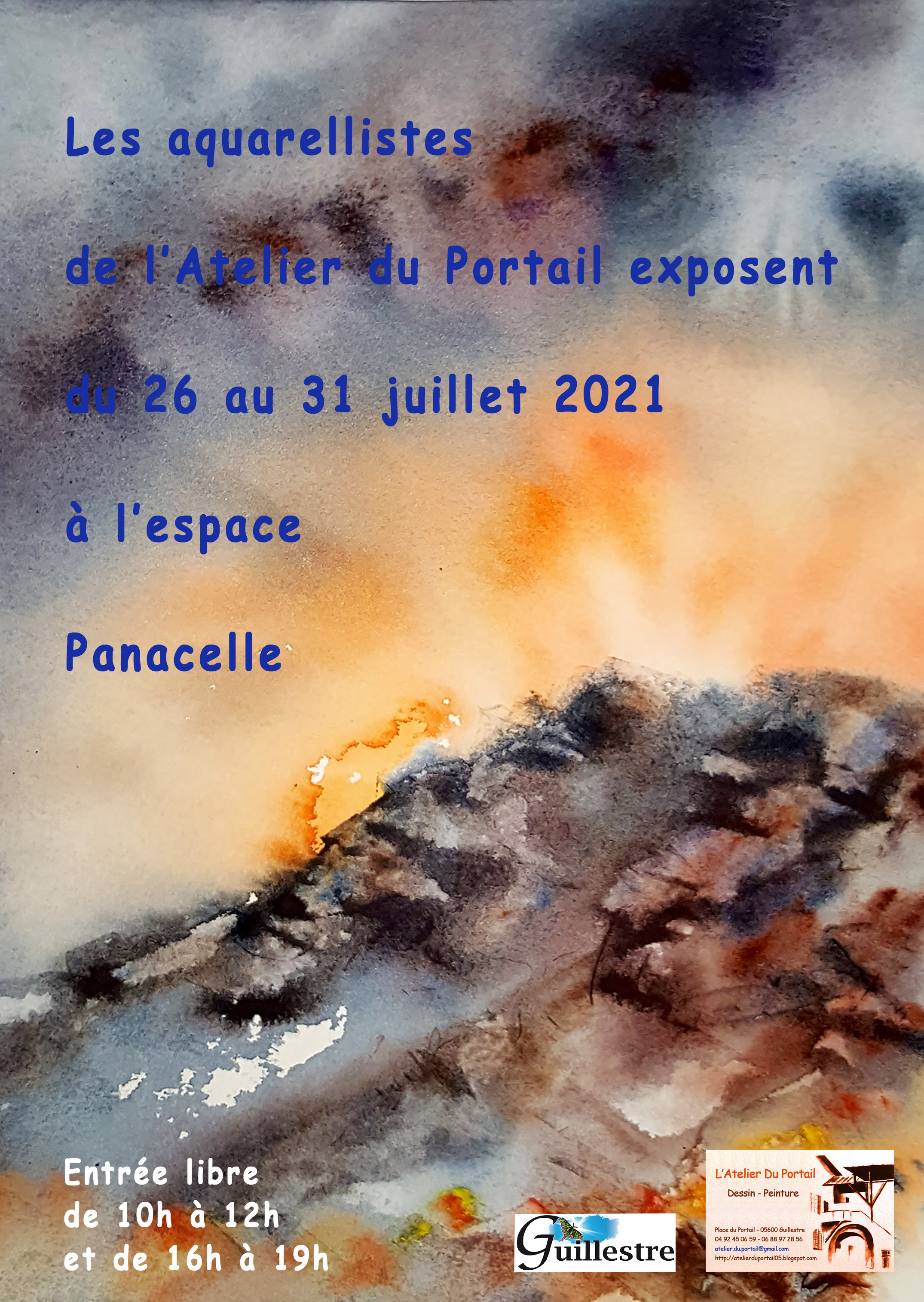 Exposition des aquarelles de l'Atelier du Portail : l't artistique