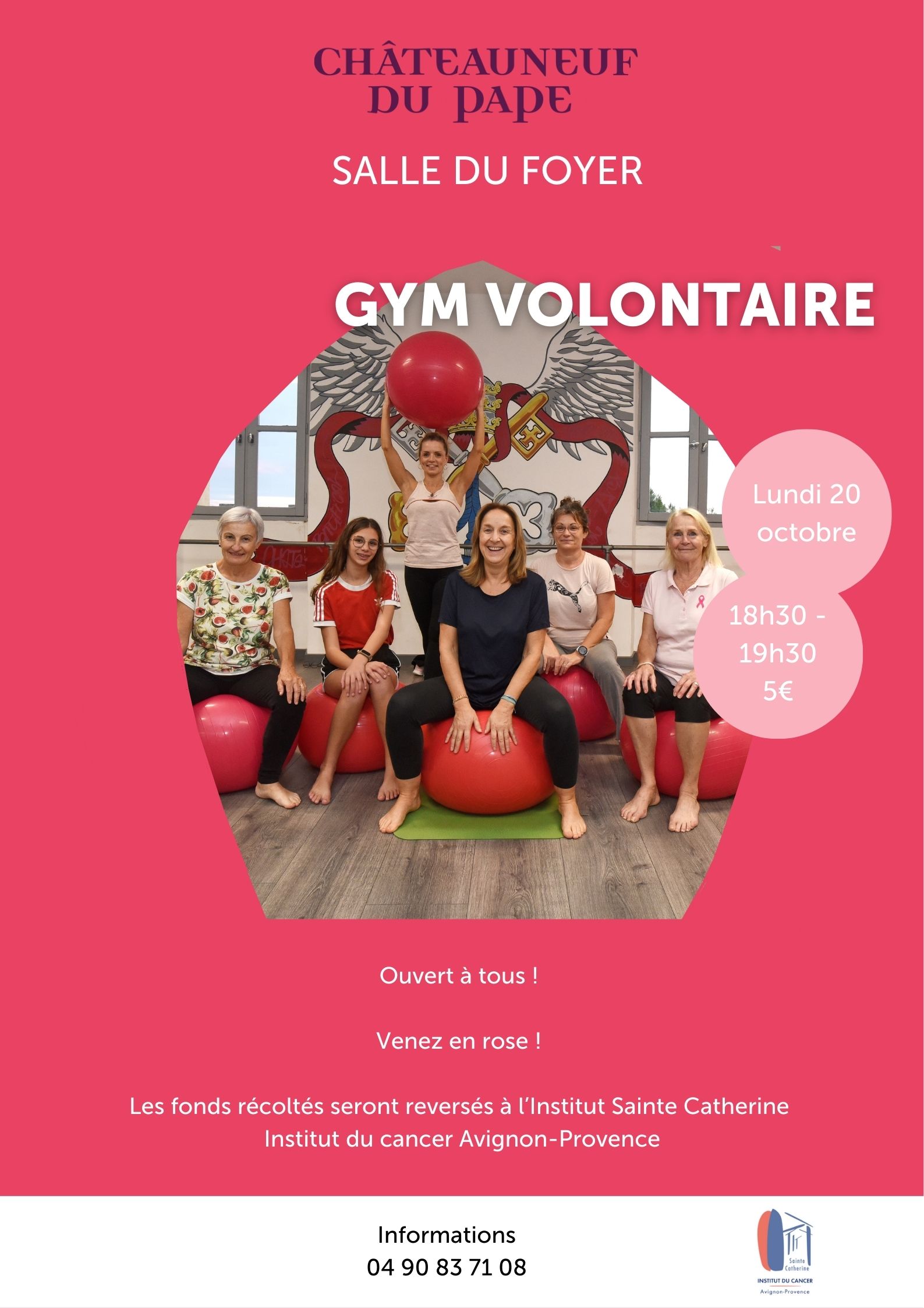 Octobre Rose  : Rose en forme avec la Gym Volontaire