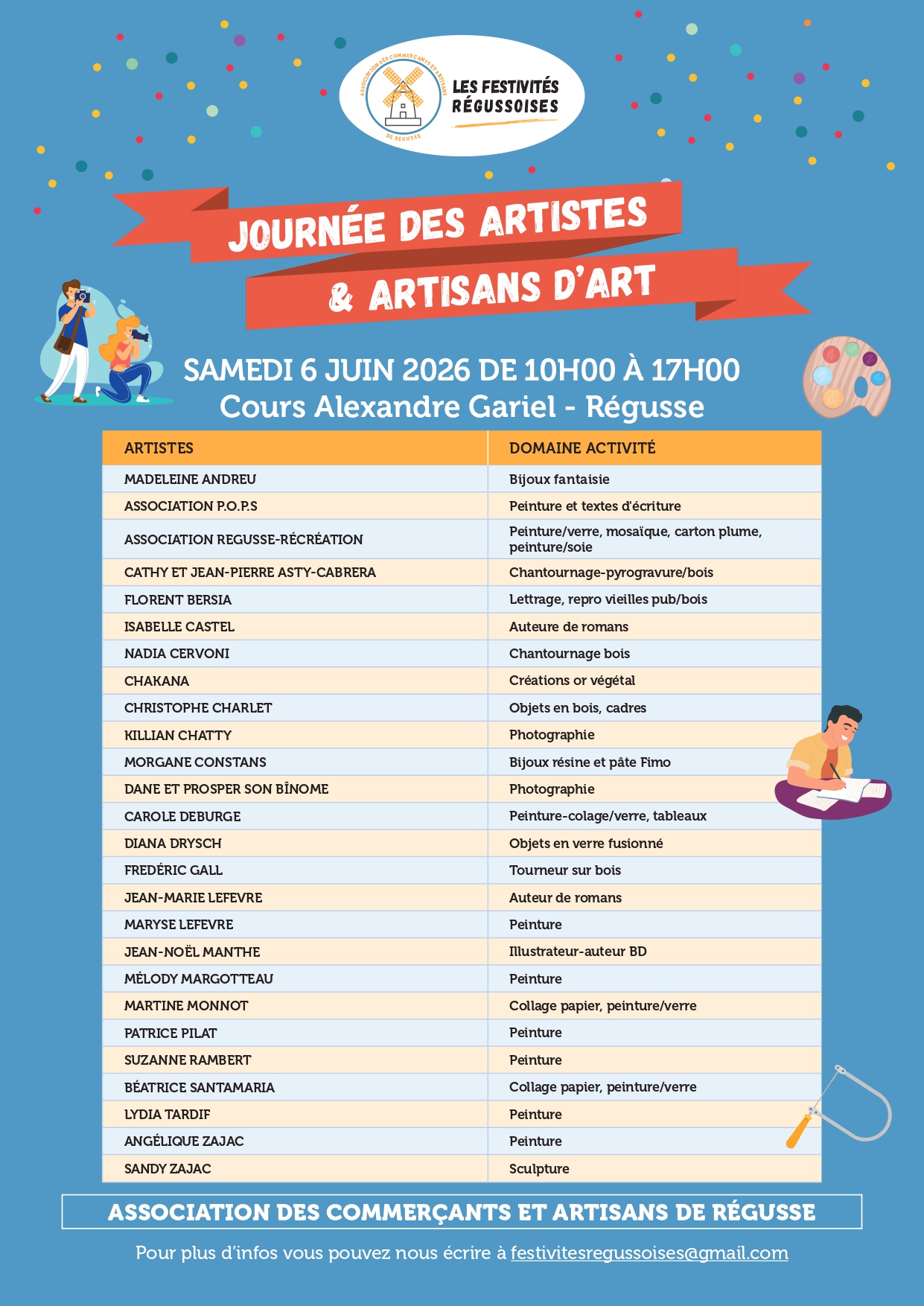 Exposition les artistes et artisans du Verdon