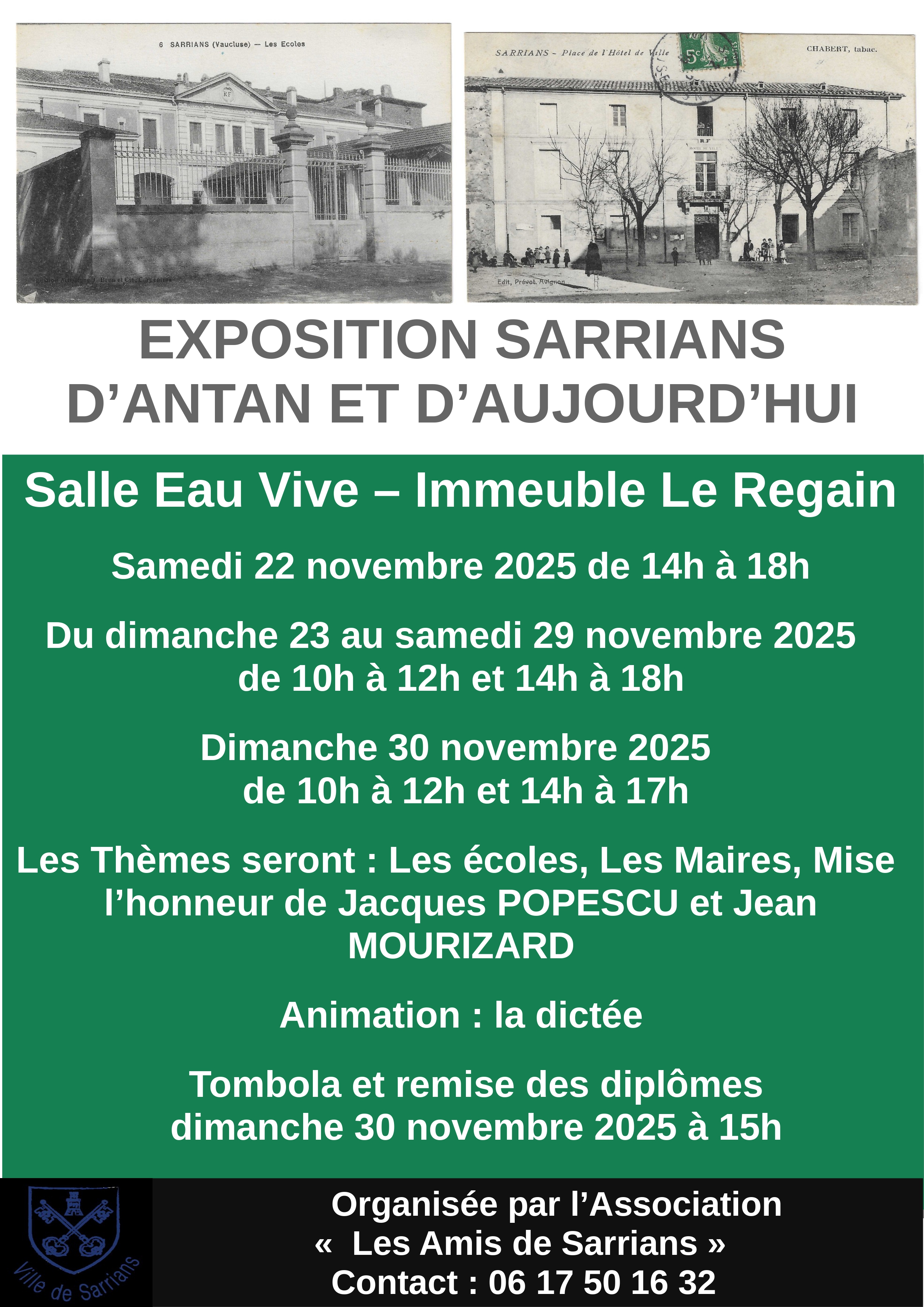 Exposition Sarrians d'antan et d'aujourd'hui