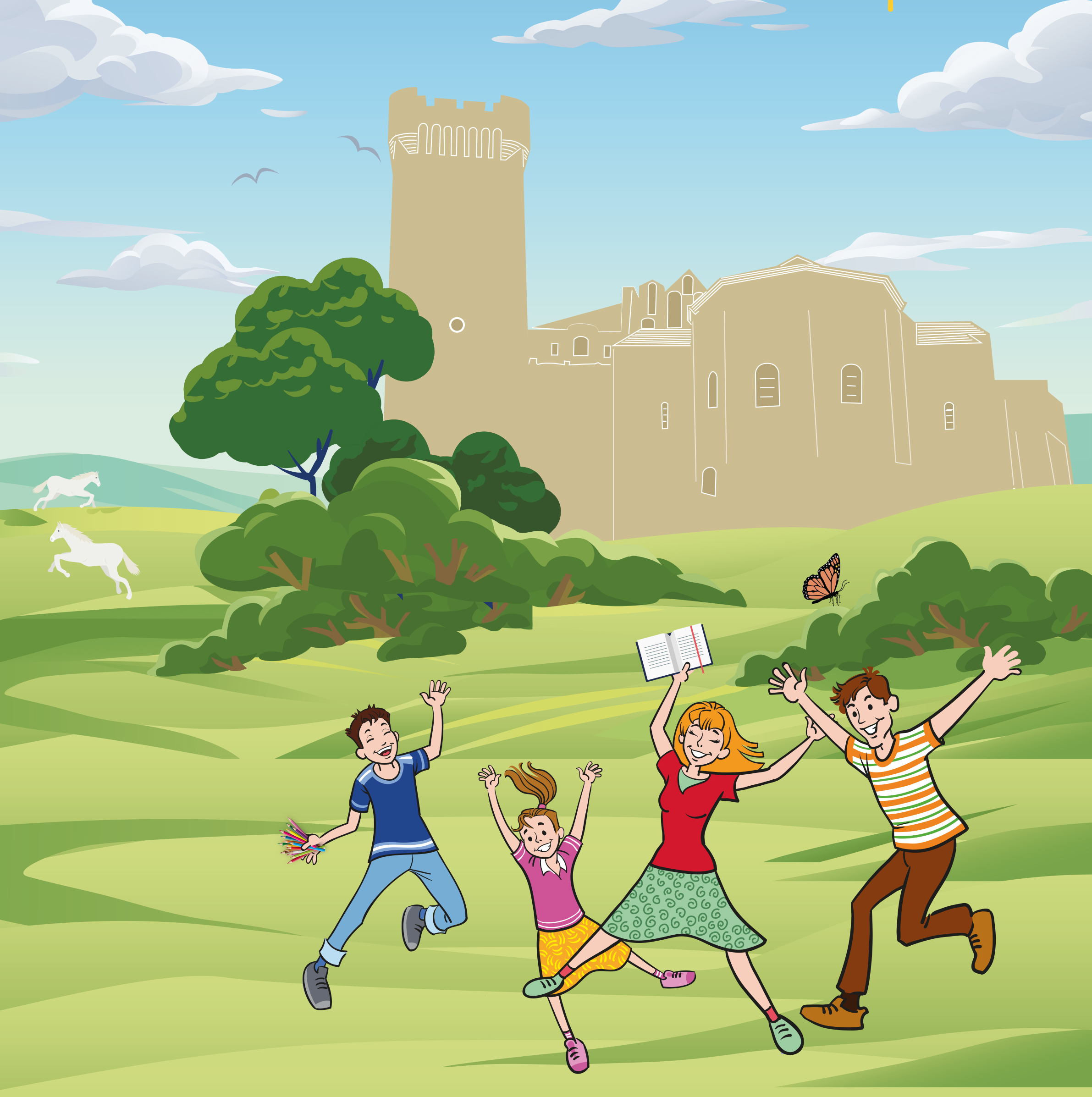 L'abbaye de Montmajour en famille